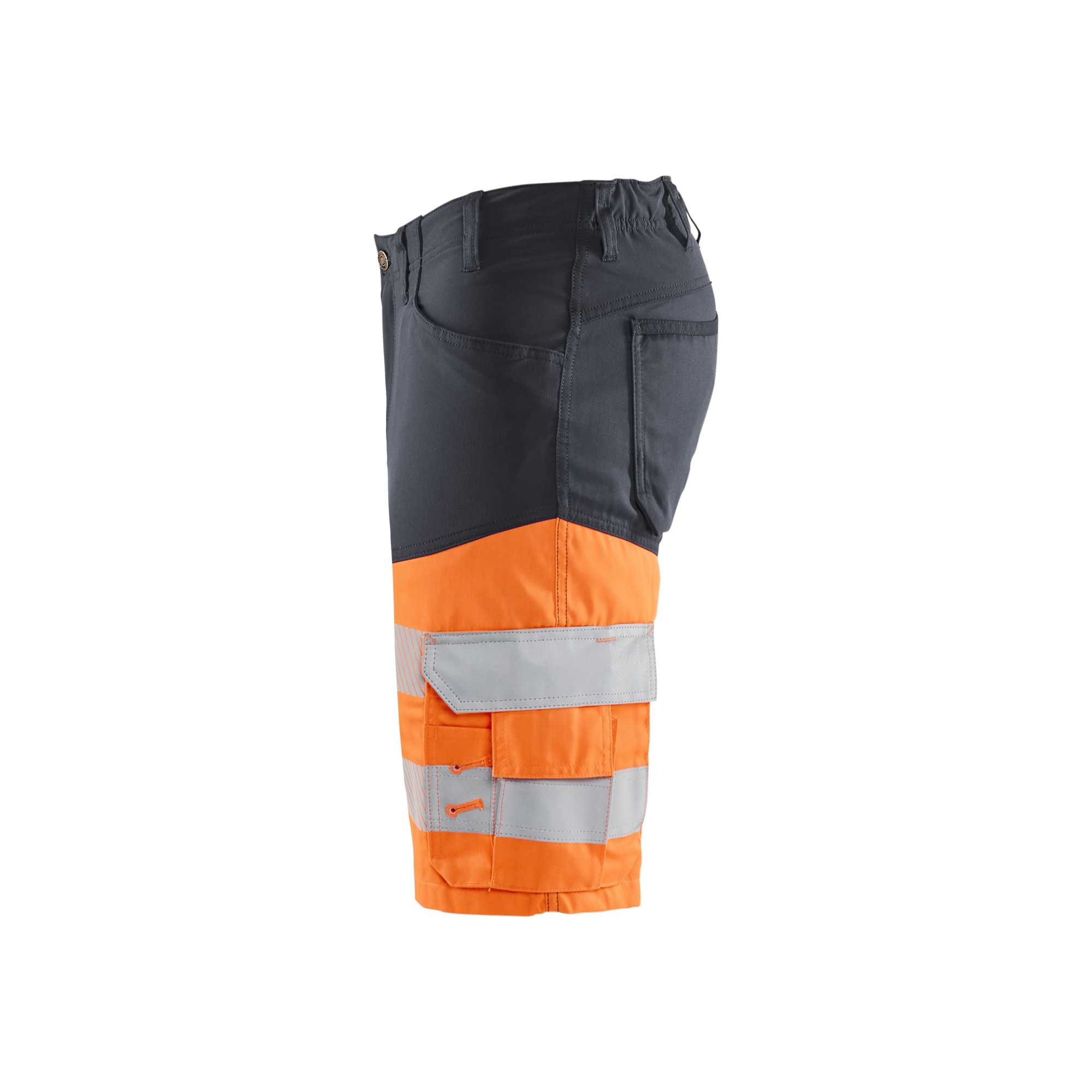BLAKLADER 15411811 | Hi Vis shorts with stretch Hi Vis Reflective Work Shorts Men - Class 1 Certified