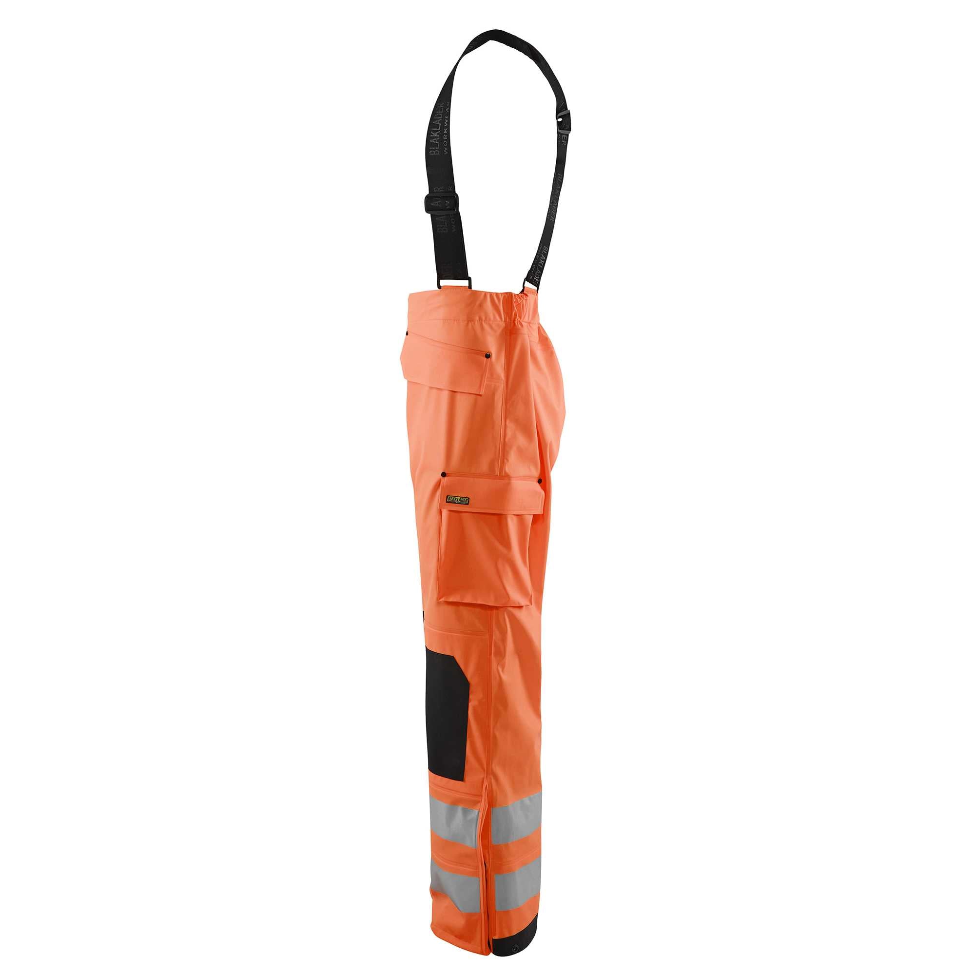 BLAKLADER 13062005 Rain trousers Hi Vis Level 3 Hi Vis Reflective Work Trousers Men - Waterproof