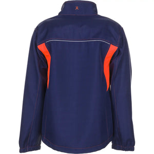 Planam Basalt Neon Softshelljacke marine/orangeXS marine/orange - Produktbild ohne Model