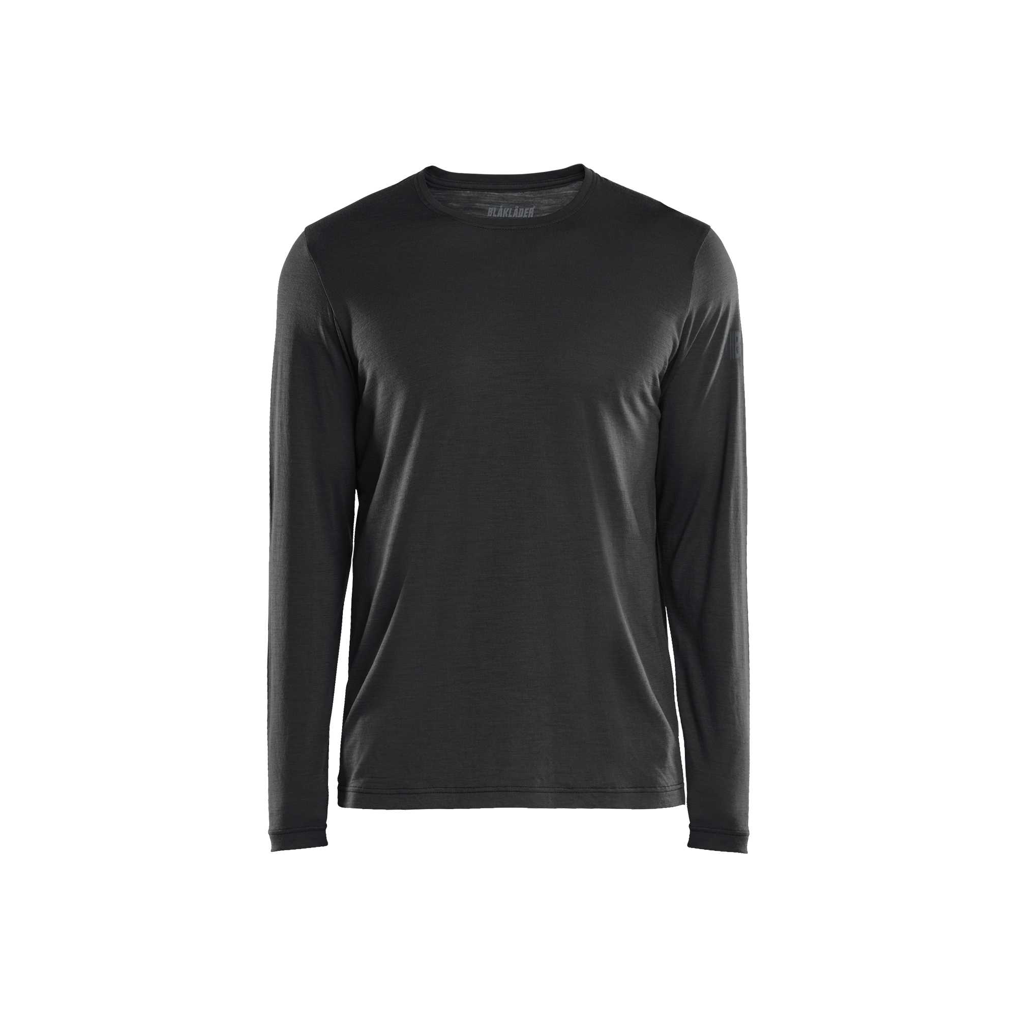 BLAKLADER 35381743 Long sleeved Merino Wool T shirt Long Sleeve Work T-Shirt MEN - 85% Merino Wool