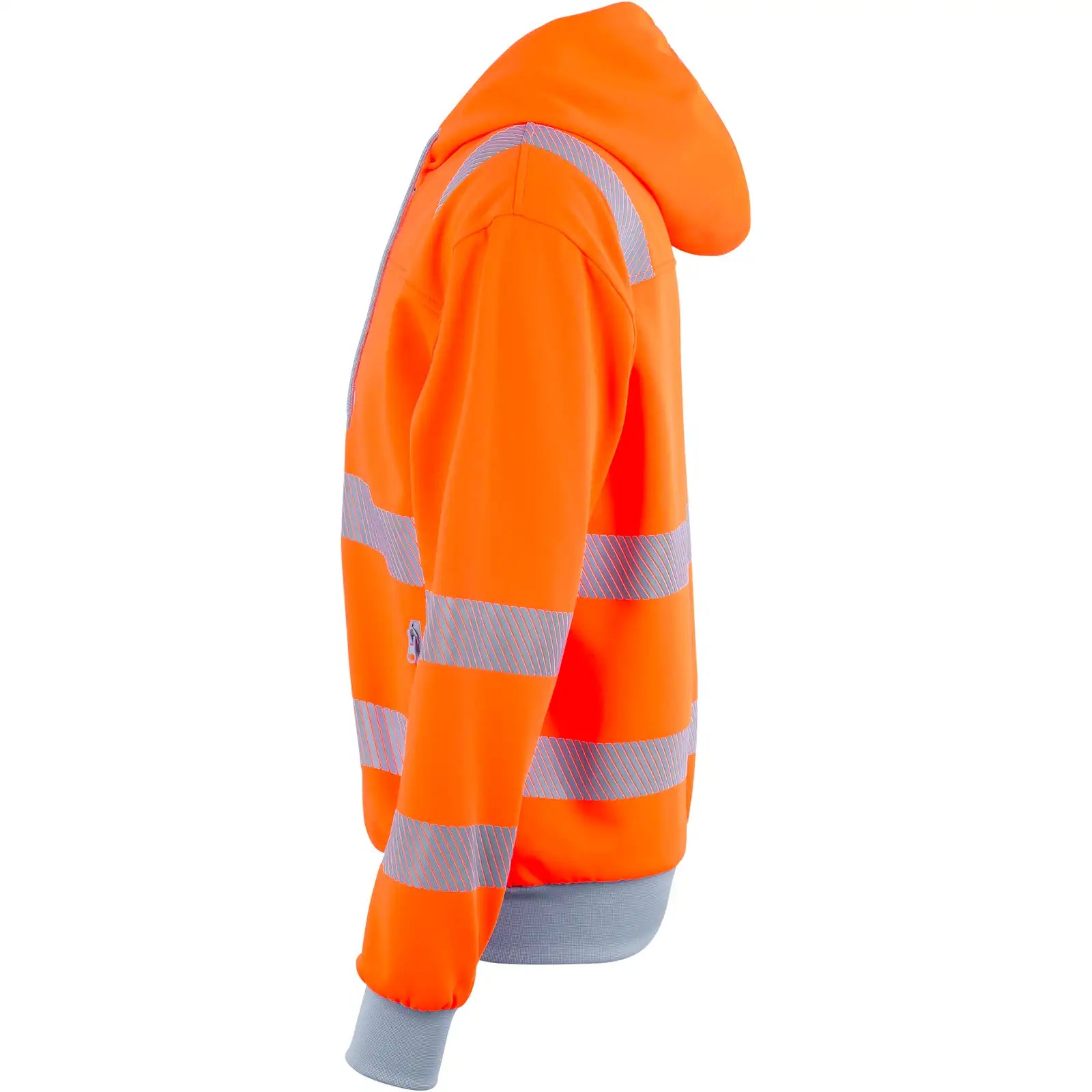 Planam Norit Warnschutz Hoody orange/zink XS orange/zink - Produktbild ohne Model