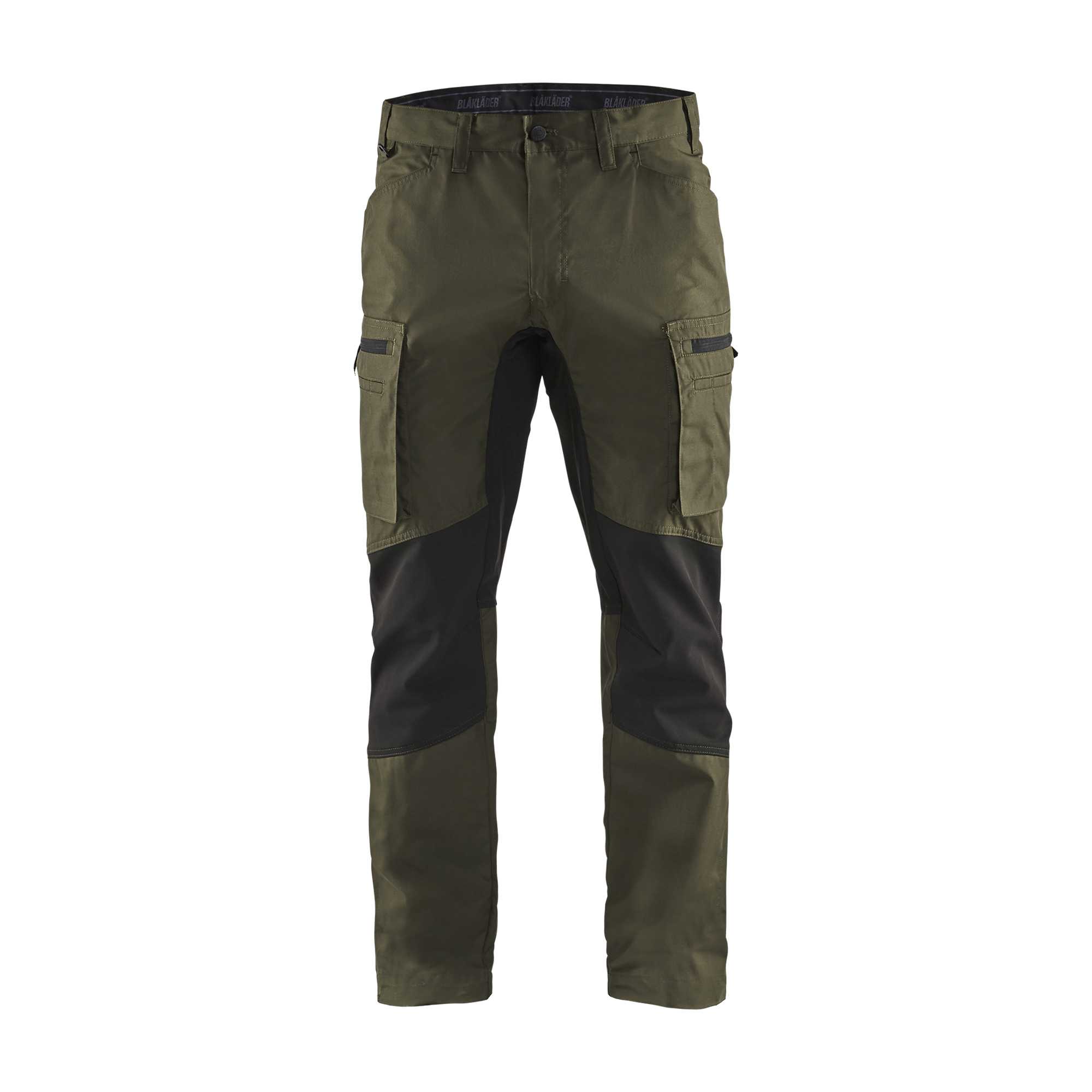 BLAKLADER 14591845 Service Trousers with Stretch Work Trousers Men - stretch panels