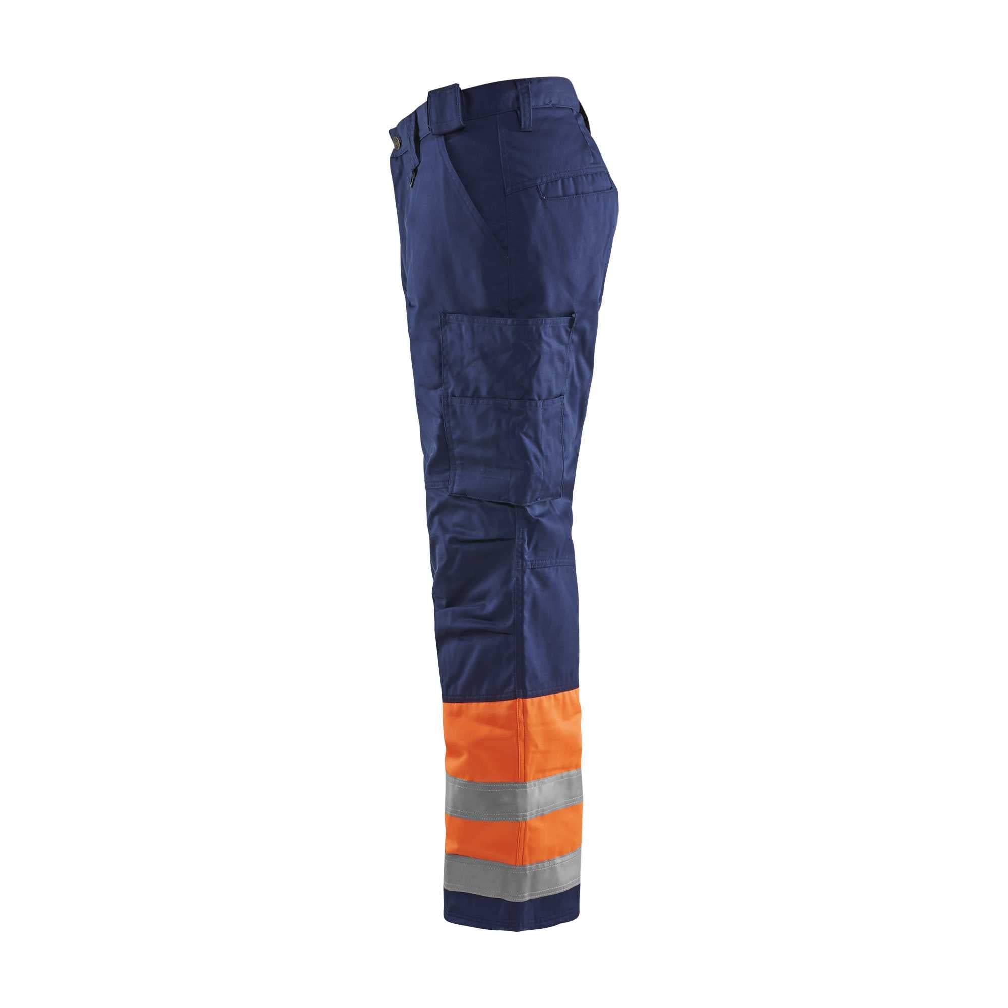 BLAKLADER 18621811 | Hi Vis Winter Trousers Hi Vis Reflective Work Trousers Men - Insulated Lining