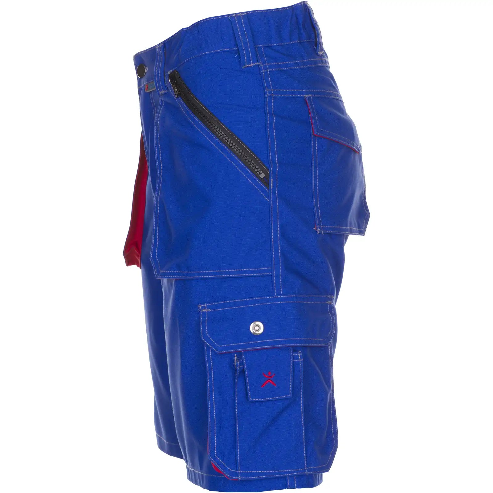 Planam Basalt Shorts kornblumenblau/rot S kornblumenblau/rot - Produktbild ohne Model