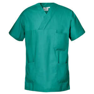 SIR SAFETY CARDIO mod. SCRUB TOP Short Sleeve Work Shirt MEN - 100% Cotton