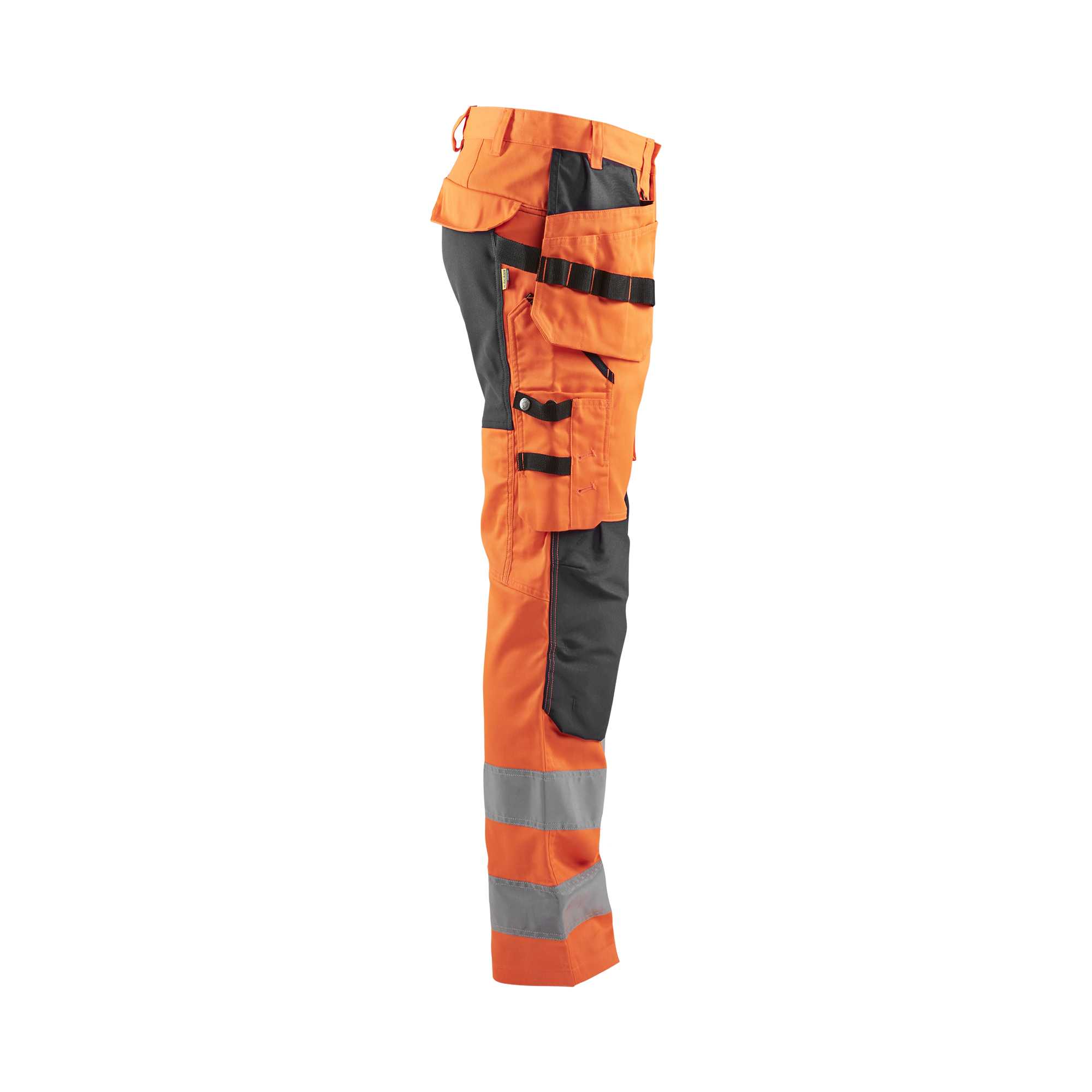 BLAKLADER 15521811 | Hi Vis Trousers with Stretch Hi Vis Reflective Work Trousers Men - Class 2 Visibility