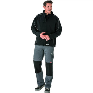 Planam Outdoor Twilight Softshelljacke schwarz XS schwarz - Produktbild mit Model
