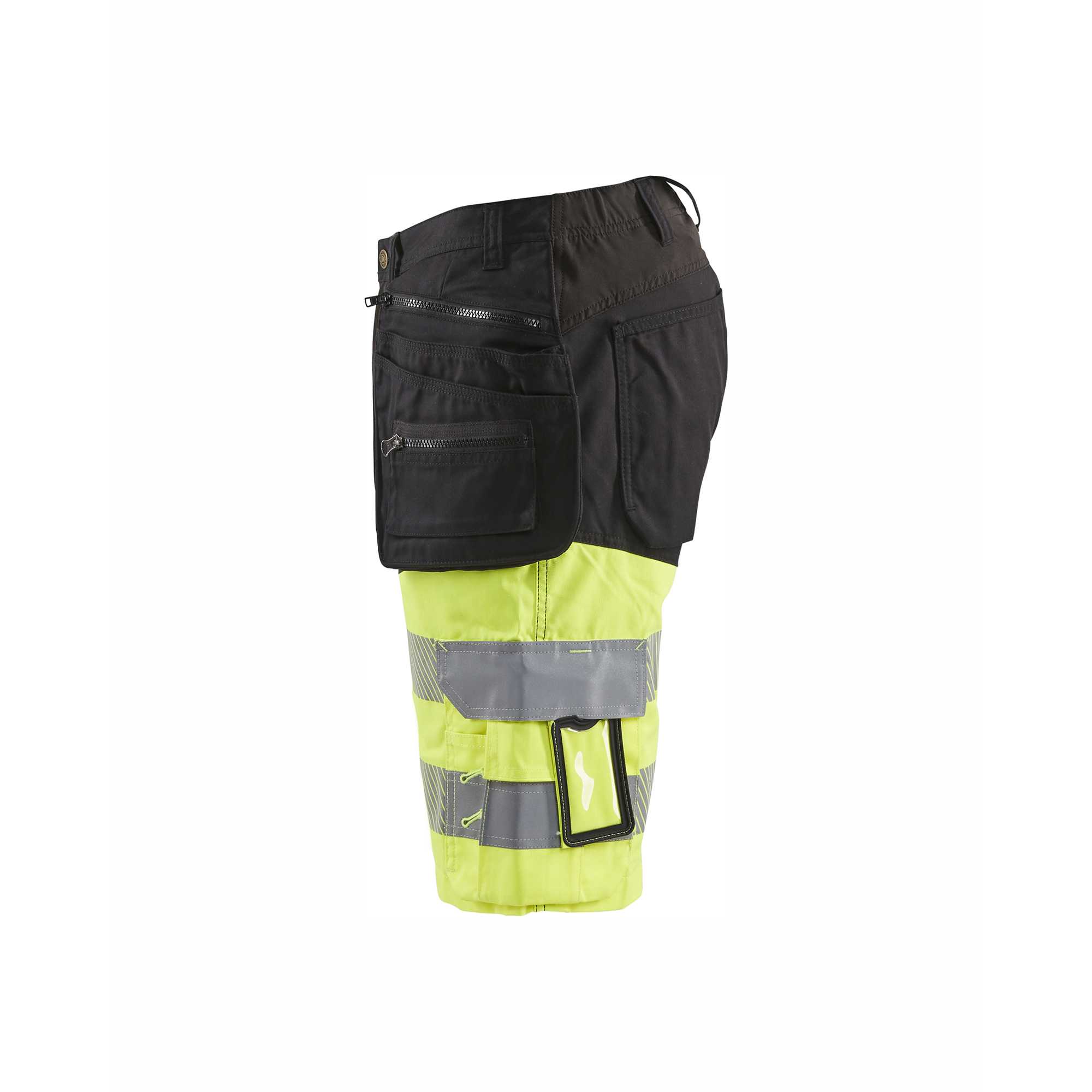 BLAKLADER 15961811 | Hi Vis shorts with stretch Hi Vis Reflective Work Shorts Men - Stretch Fabric