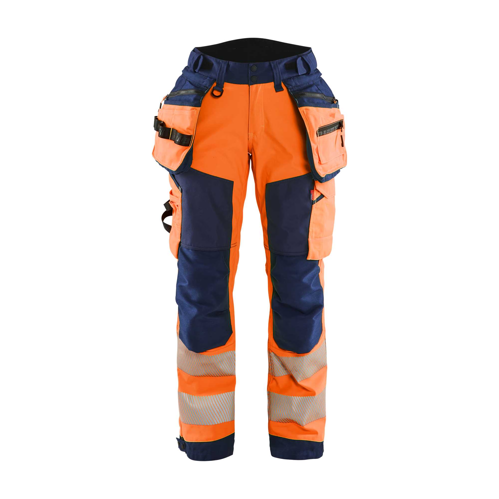 BLAKLADER 71182513 | Women's Hi Vis softshell trousers Hi Vis Reflective Work Trousers Women - Waterproof