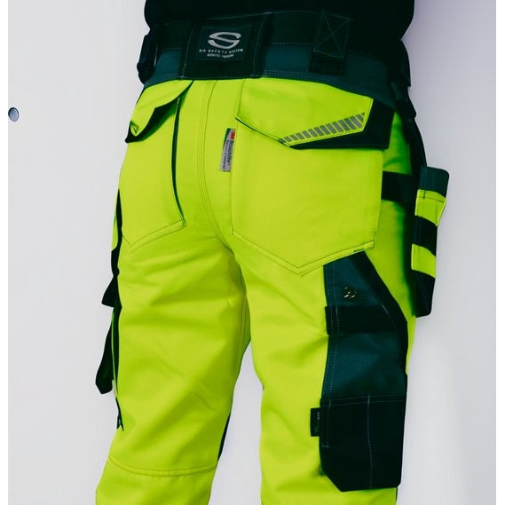 RUSH TROUSERS Work Trousers - Class 3 - Hi-Vis Reflex Inserts - Cordura Reinforced - Image 4