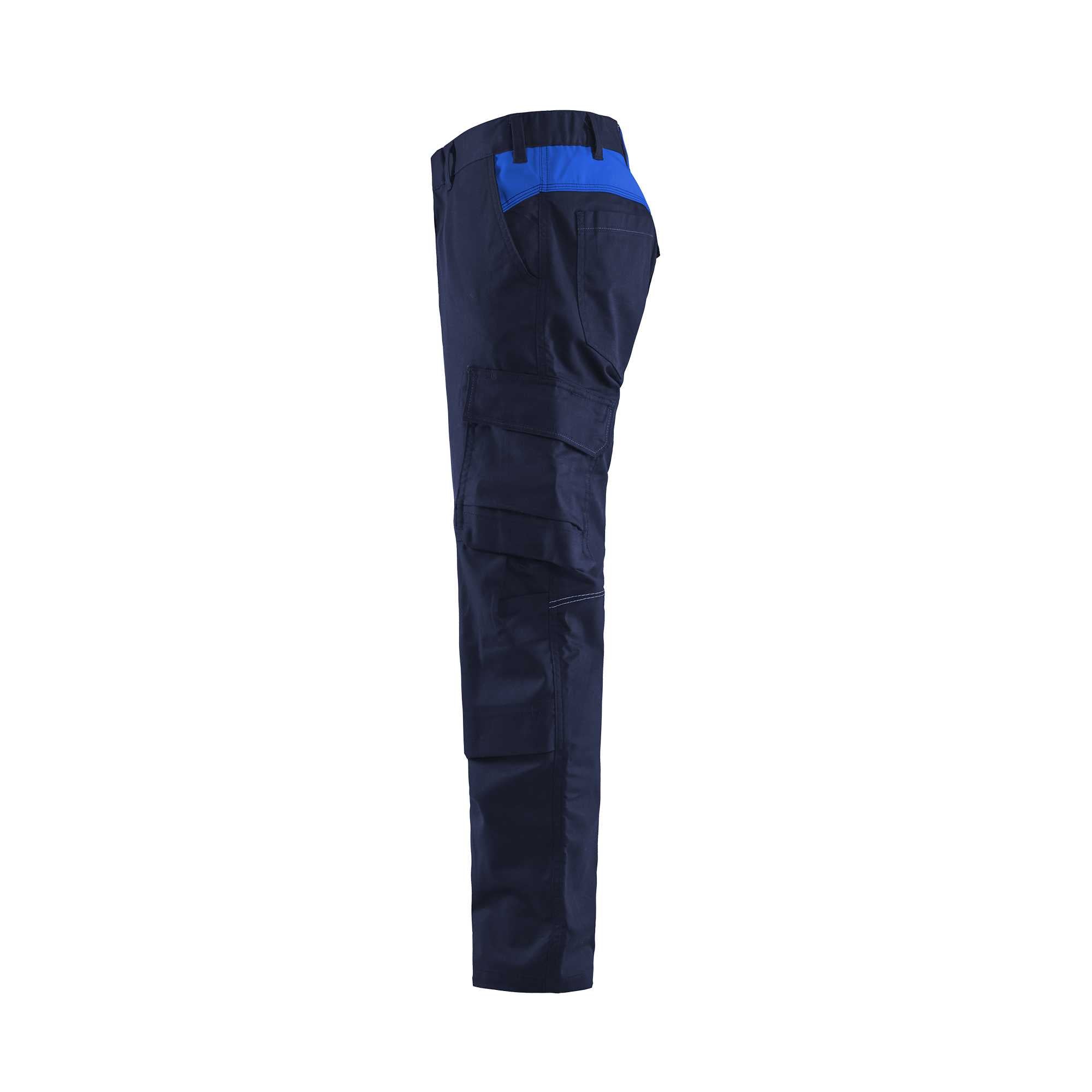 BLAKLADER 14481832 | Industry trousers stretch with knee pad pockets Hi Vis Reflective Work Trousers Men - twill fabric