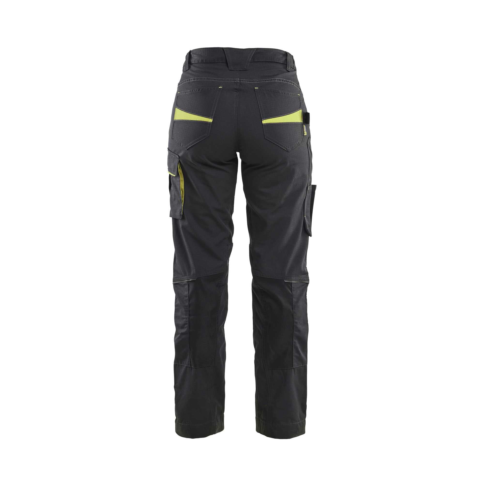 BLAKLADER 71951330 | Women's service trousers with stretch Hi Vis Reflective Work Trousers Women - Ripstop Fabric