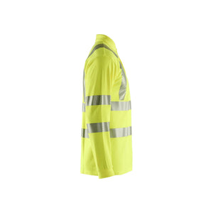 BLAKLADER 34391726 Multinorm long sleeved Polo Hi Vis Reflective Long Sleeve Work Polo MEN - Flame Retardant