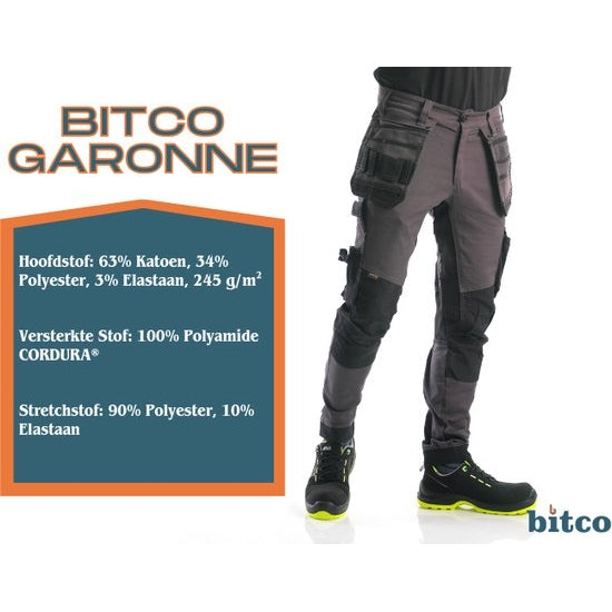 BITCO GARONNE Work Pants - Water-Repellent - Oil-Repellent - Reinforced with CORDURA® - Image 28