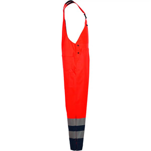 Planam Warnschutz Regenlatzhose orange/marine S orange/marine - Produktbild ohne Model