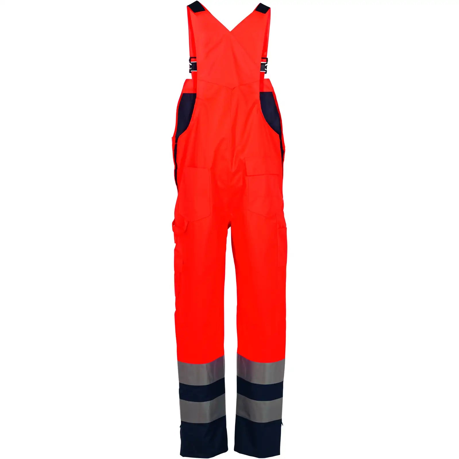 Planam Warnschutz Regenlatzhose orange/marine 4XL orange/marine - Produktbild ohne Model