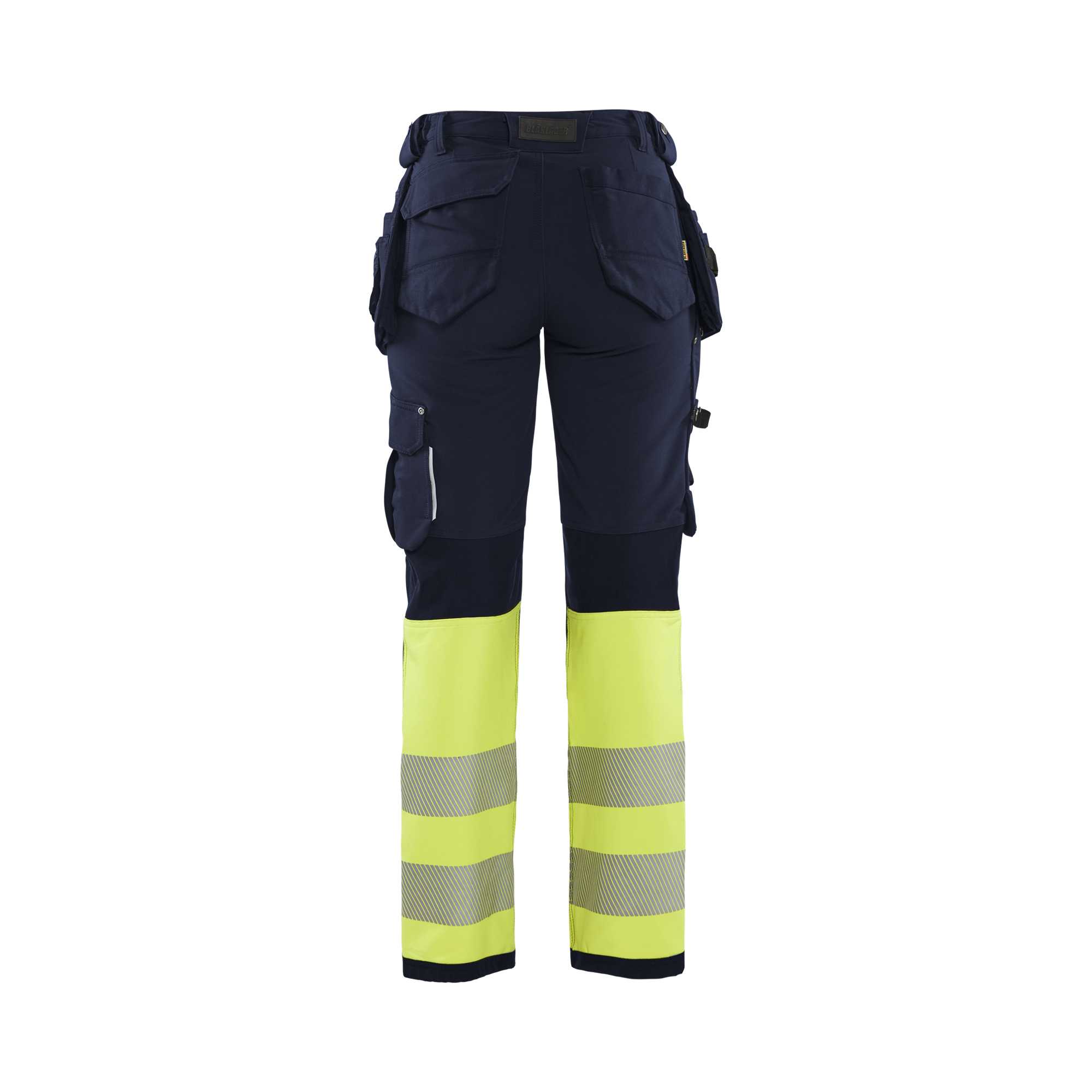 BLAKLADER 71931642 | Women's hi vis trouser with 4 way stretch Hi Vis Reflective Work Trousers Women - Water Repellent