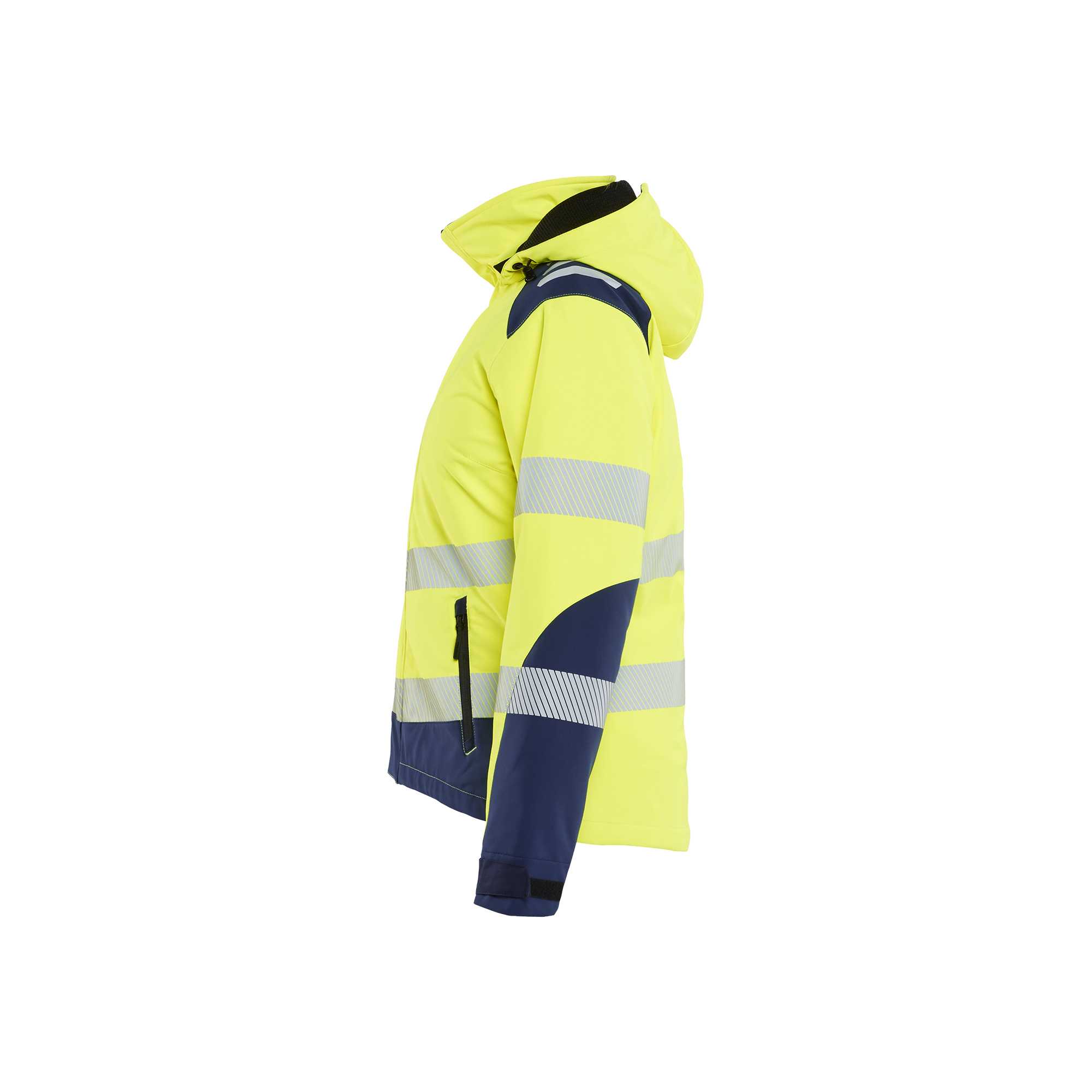 BLAKLADER 44012513 Women's Hi vis Lightweight lined Winter Softshell Jacket Hi Vis Reflective Softshell Work Jacket WOMEN - Waterproof