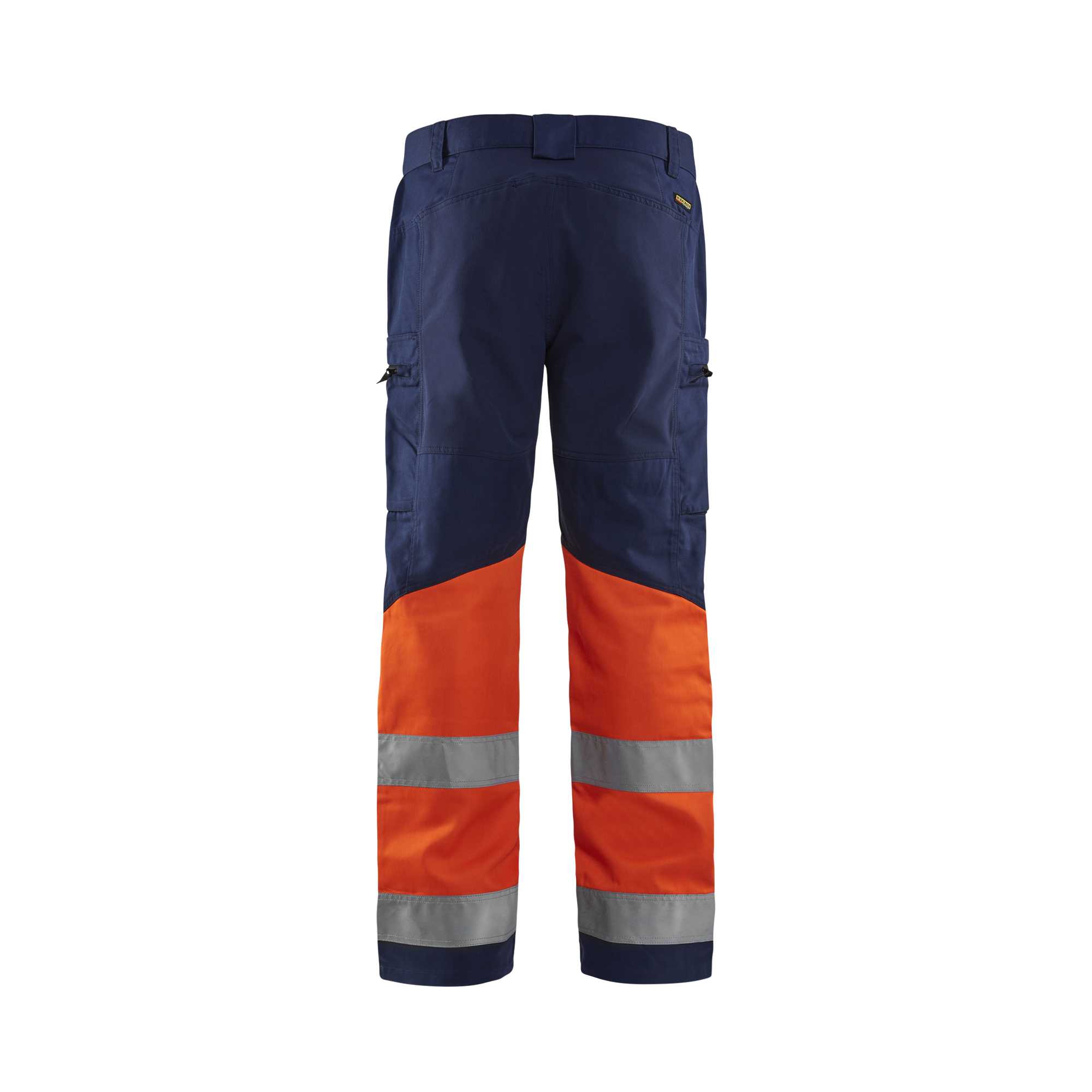 BLAKLADER 15511811 | Hi Vis Trousers with Stretch Hi Vis Reflective Work Trousers Men - 65% Polyester