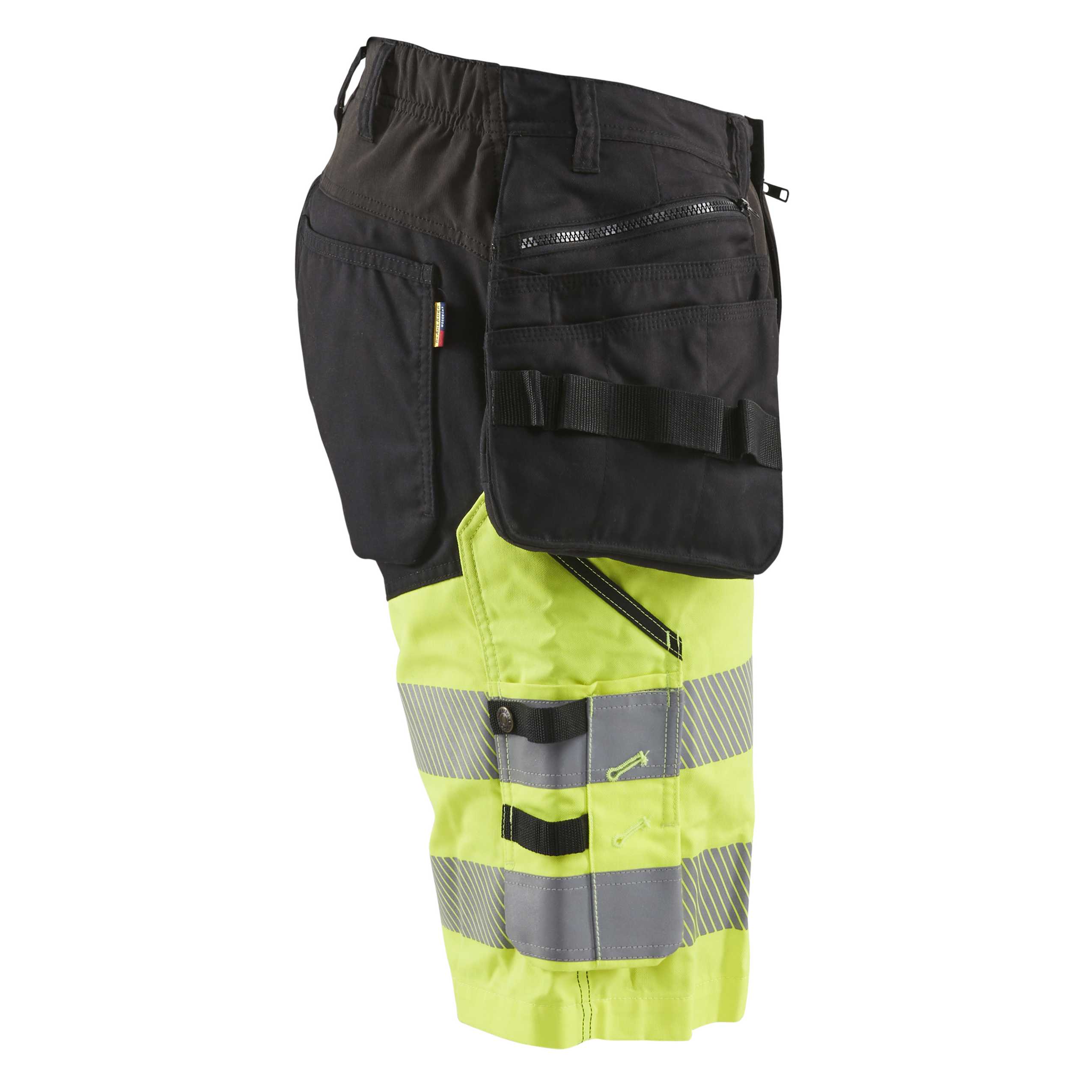 BLAKLADER 15961811 | Hi Vis shorts with stretch Hi Vis Reflective Work Shorts Men - Stretch Fabric