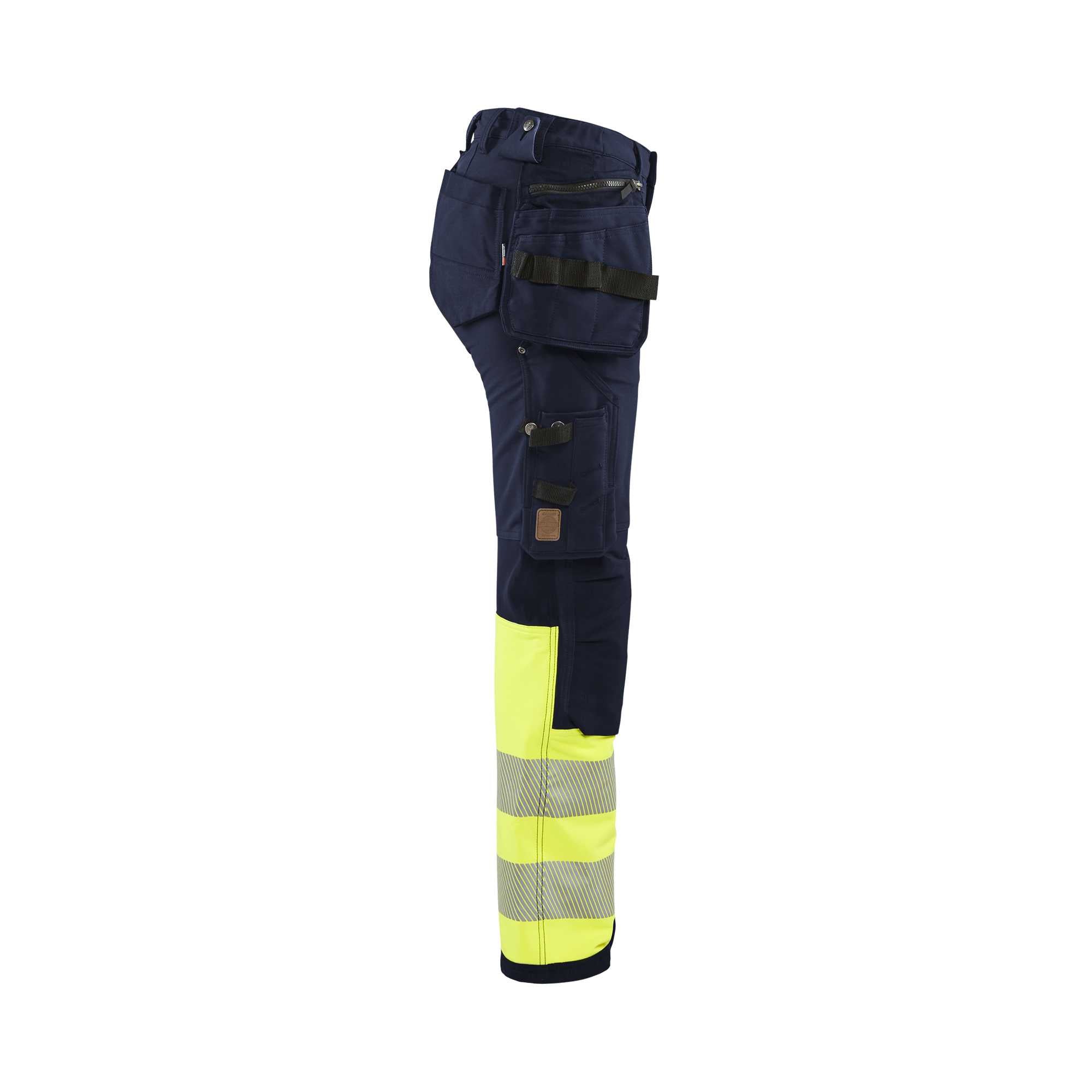 BLAKLADER 71931642 | Women's hi vis trouser with 4 way stretch Hi Vis Reflective Work Trousers Women - Water Repellent
