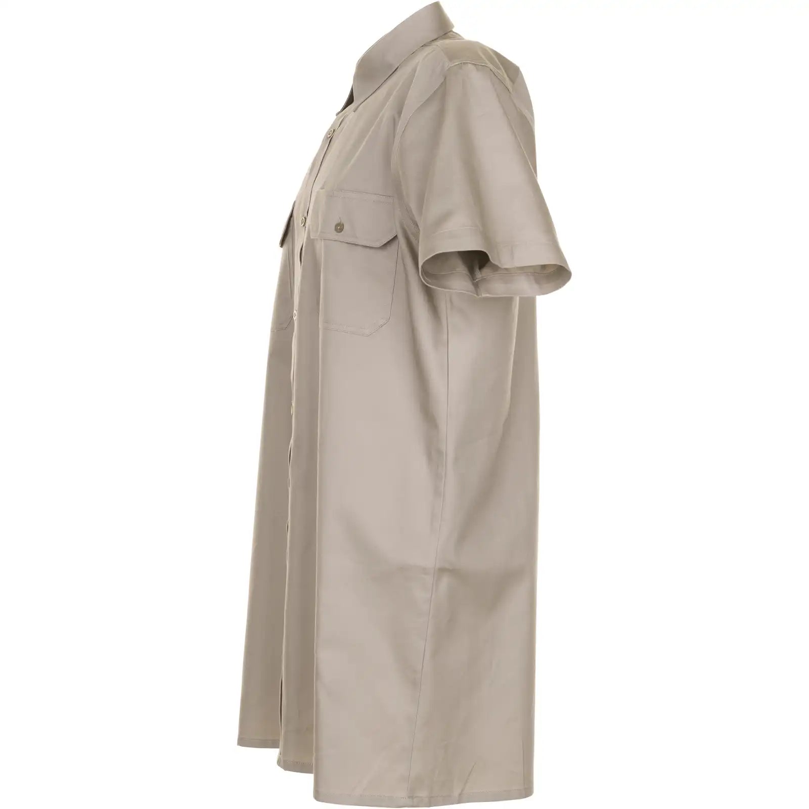 Planam Hemden Köperhemd 1/4-Arm khaki 37/38 khaki - Produktbild ohne Model