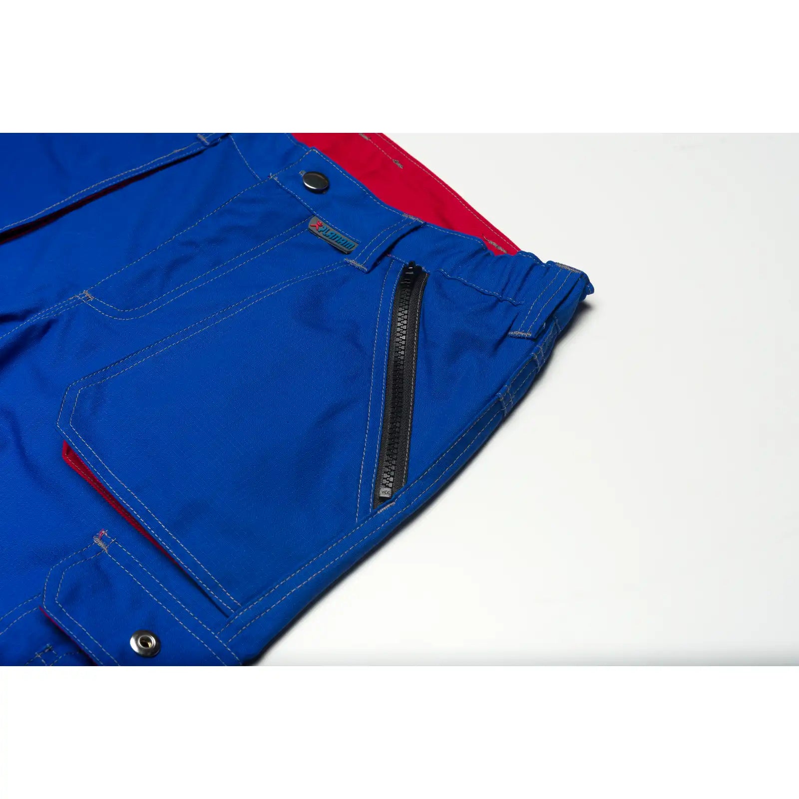 Planam Basalt Bundhose kornblumenblau/rot 102 kornblumenblau/rot - Extra Detailbild
