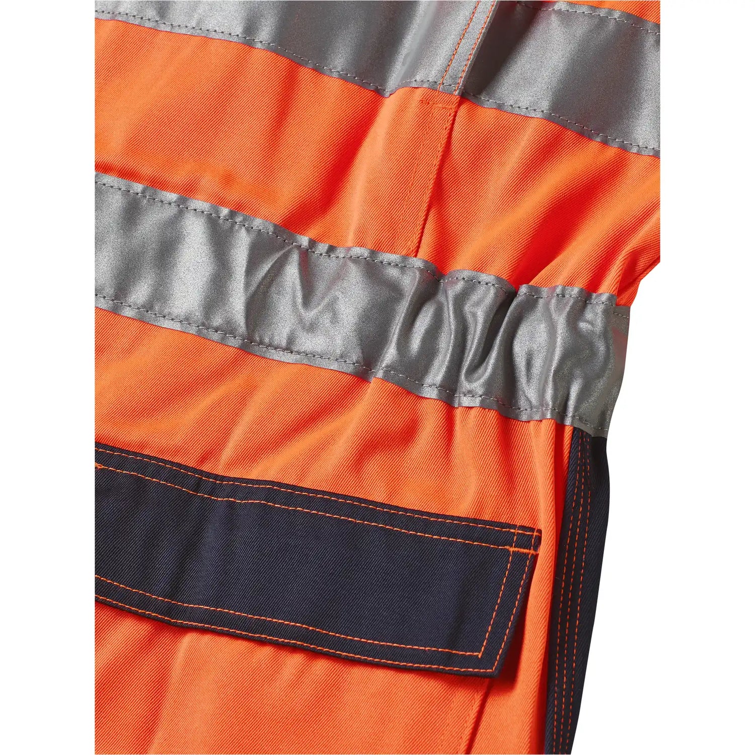 Planam Warnschutz Rallyekombi orange/marine 102 orange/marine - Extra Detailbild
