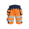 BLAKLADER 70201648 | Women's Hi Vis shorts 4 way stretch Hi Vis Reflective Work Shorts Women - Double Weave