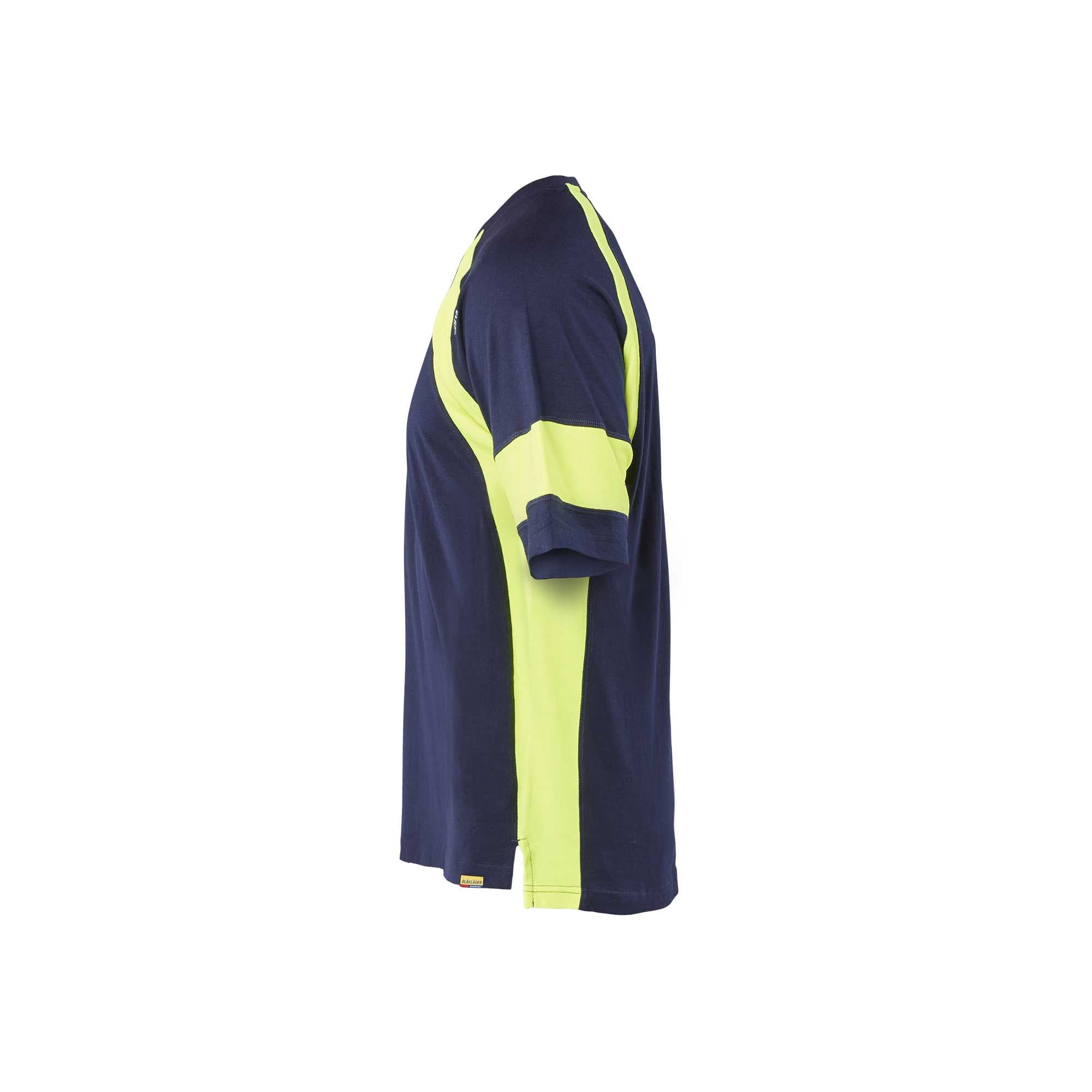 BLAKLADER 35231030 T SHIRT WITH HI VIS Hi Vis Reflective Short Sleeve Work T-Shirt MEN - 100% Cotton