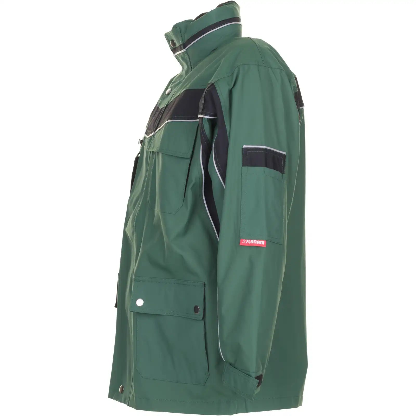 Planam Plaline Allwetterjacke grün/schwarz XS grün/schwarz - Produktbild ohne Model