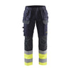 BLAKLADER 14871512 Multinorm Inherent trousers with stretch Hi Vis Reflective Work Trousers Men - Ripstop Fabric