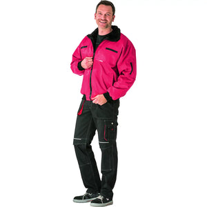 Planam Outdoor Gletscher Pilotenjacke rot S rot - Produktbild mit Model