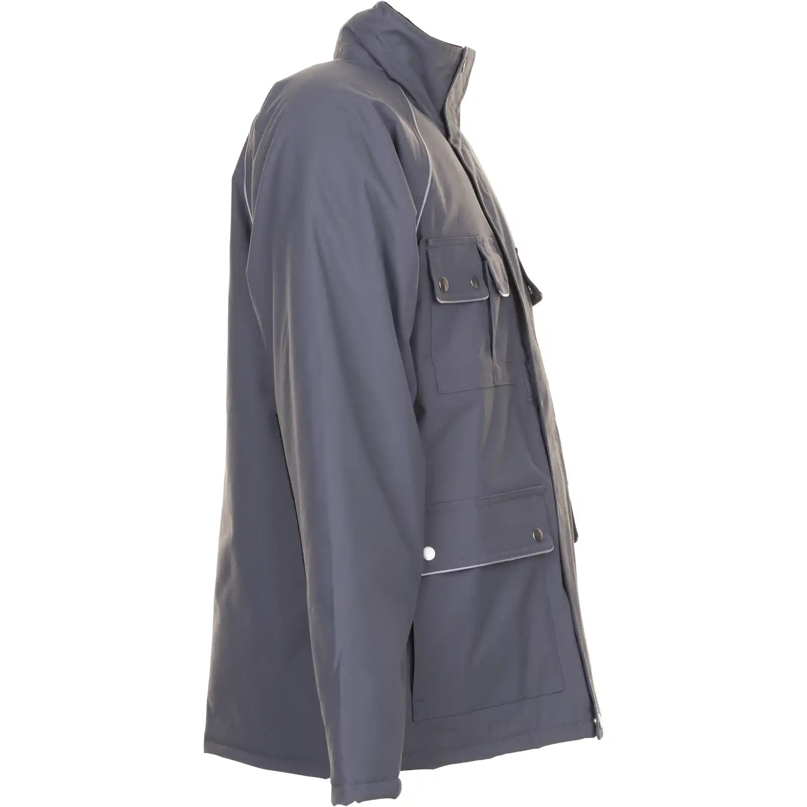 Planam Canvas 320 Winterparka grau/schwarz 4XL grau/schwarz - Produktbild ohne Model