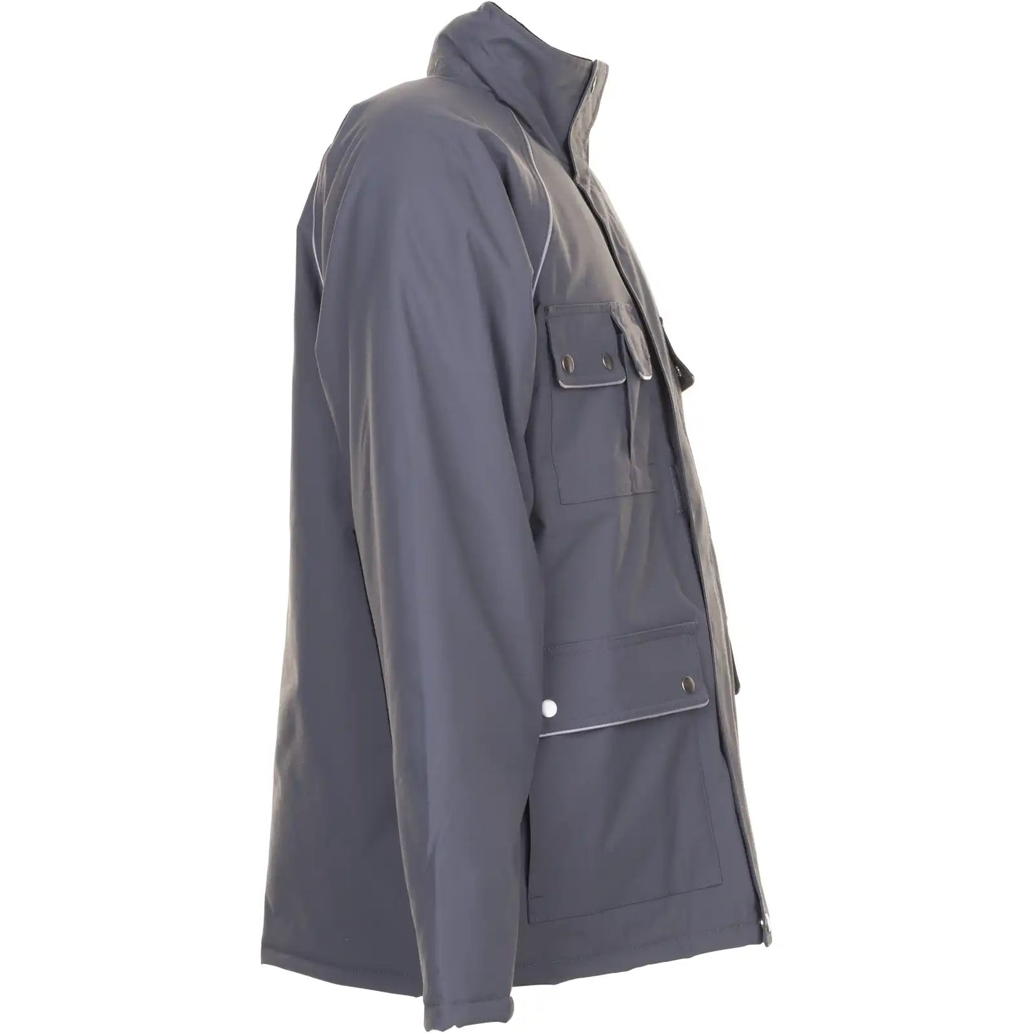 Planam Canvas 320 Winterparka grau/schwarz S grau/schwarz - Produktbild ohne Model
