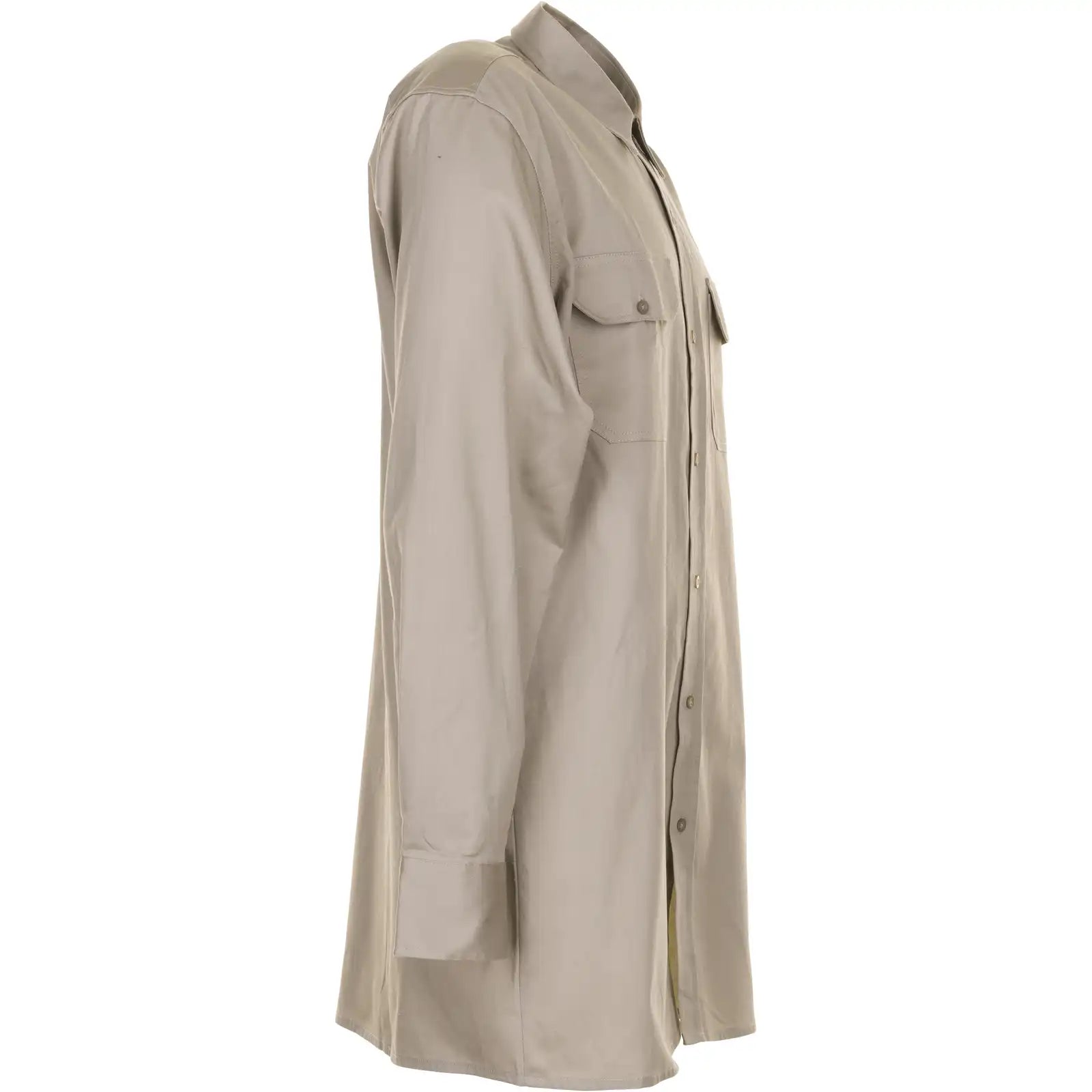 Planam Hemden Köperhemd Langarm khaki 37/38 khaki - Produktbild ohne Model
