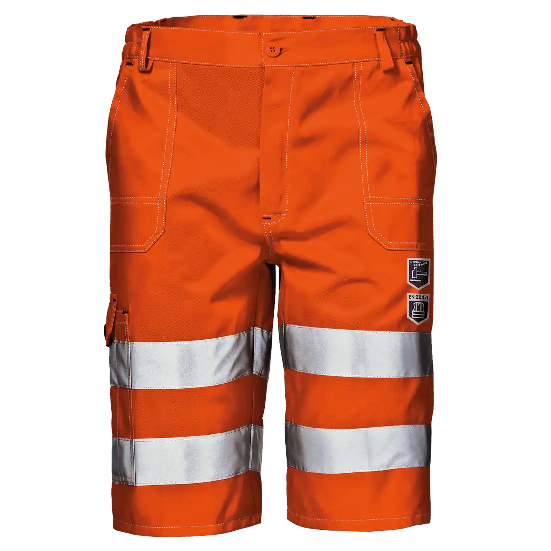 MISTRAL BERMUDA Work Shorts - Class 2 - Hi-Vis - Breathable Cotton-Polyester Blend - Image 1