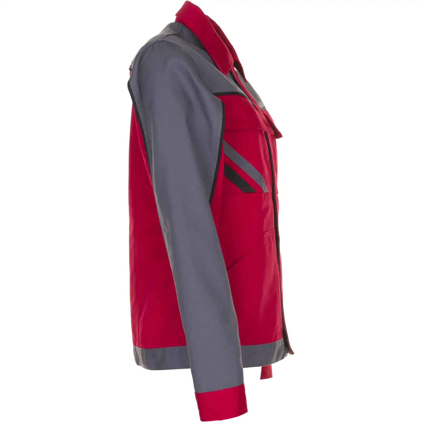 Planam Highline Damen Bundjacke rot/schiefer 34 rot/schiefer/schwarz - Produktbild ohne Model
