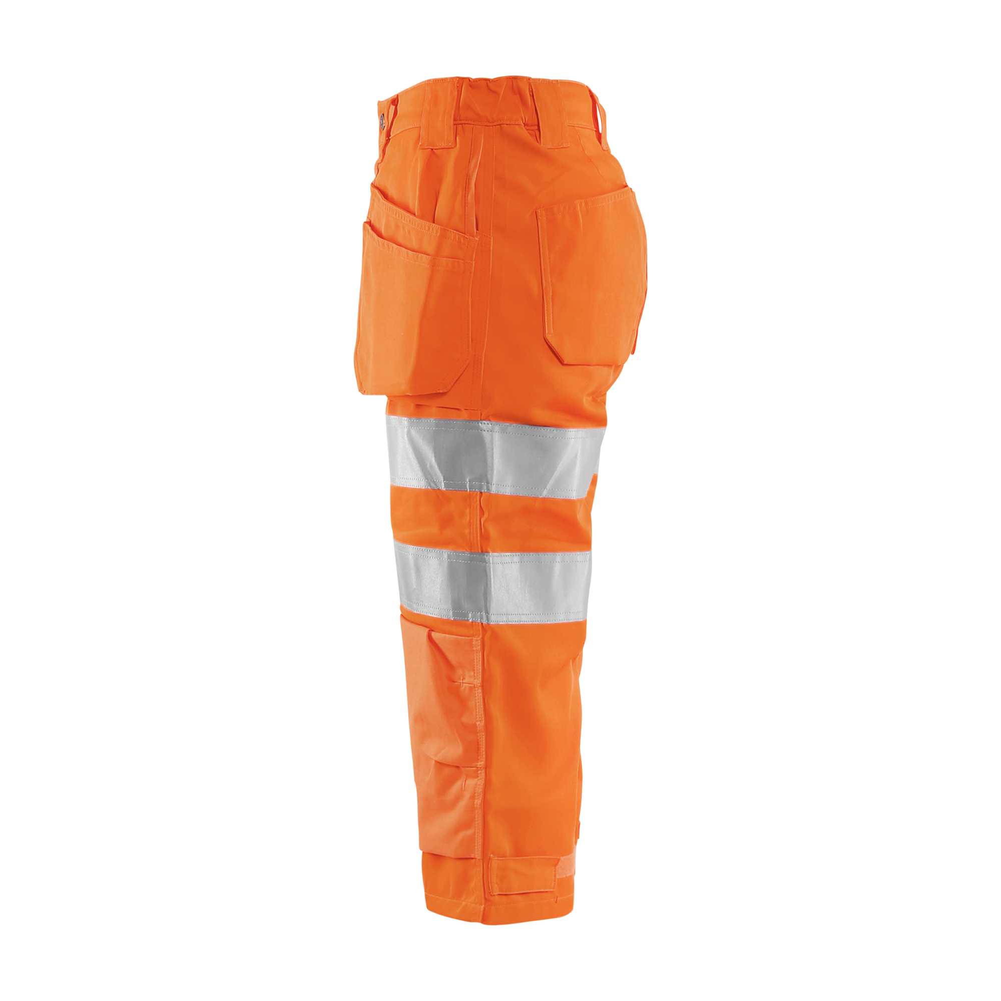 BLAKLADER 71391811 WOMEN'S PIRATE SHORTS HI VIS Hi Vis Reflective Work Pirate Bermuda Women - twill fabric