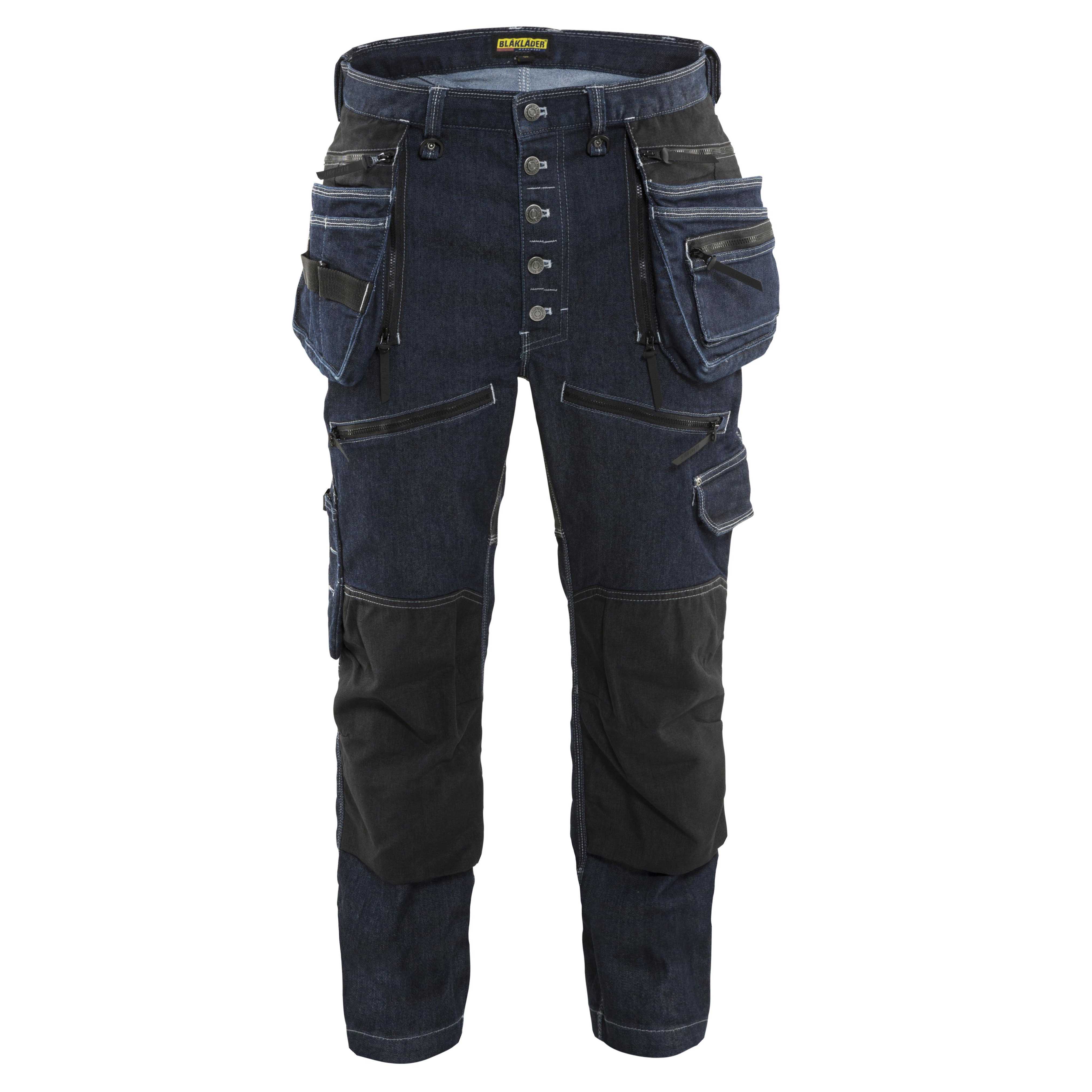 BLAKLADER 19991141 | Craftsman Trousers Stretch X1900 Work Trousers Men - Cordura Denim