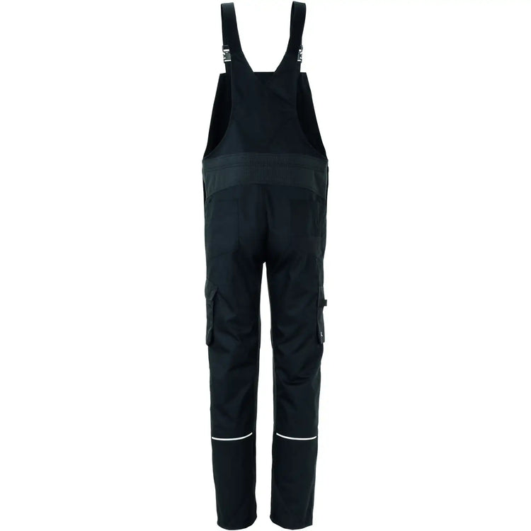 Planam Norit Herren Latzhose schwarz/schwarz 102 schwarz/schwarz - Produktbild ohne Model