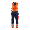 BLAKLADER 26531804 Hi Vis Sleeveless Overall Work Overall Men - polyester cotton blend