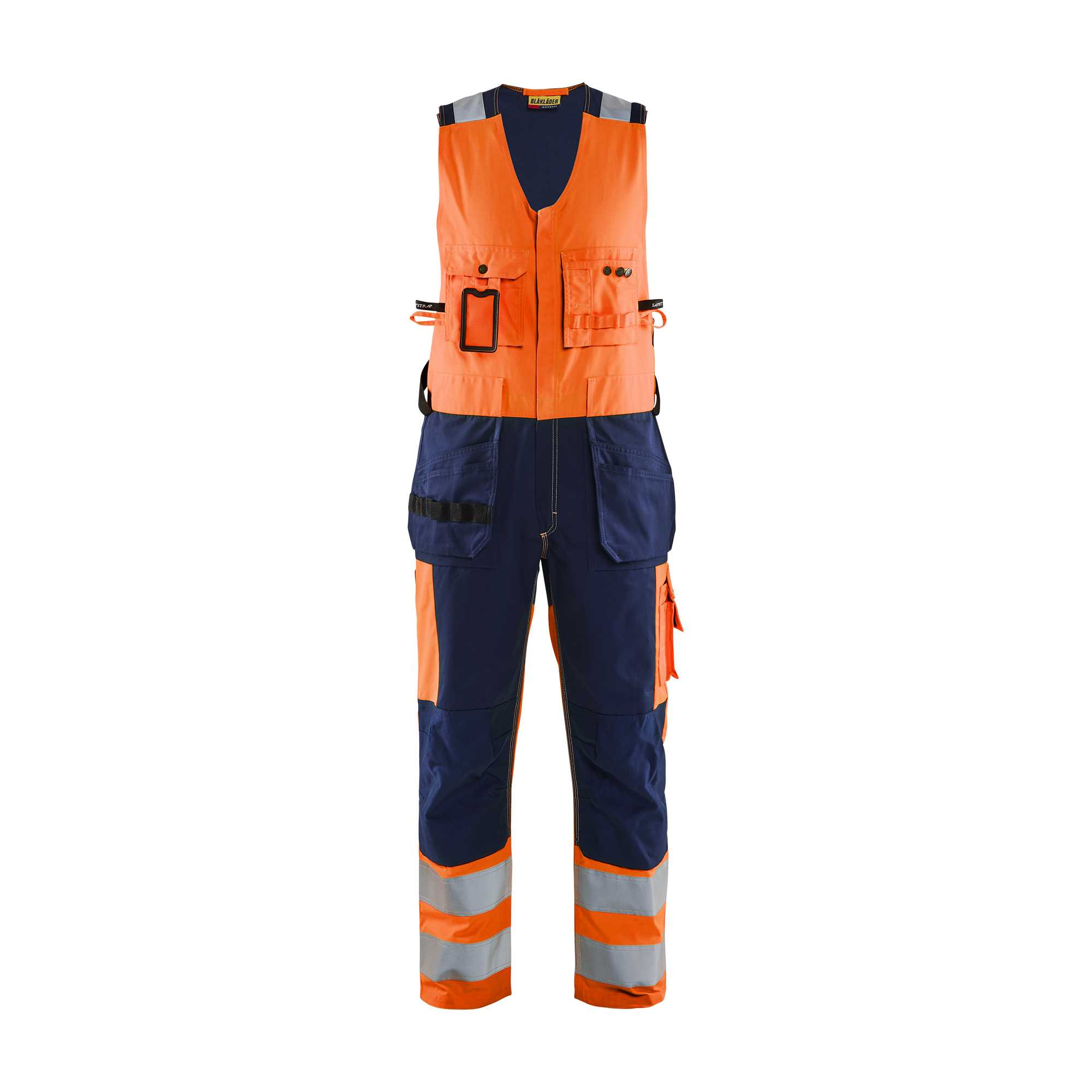 BLAKLADER 26531804 Hi Vis Sleeveless Overall Work Overall Men - polyester cotton blend