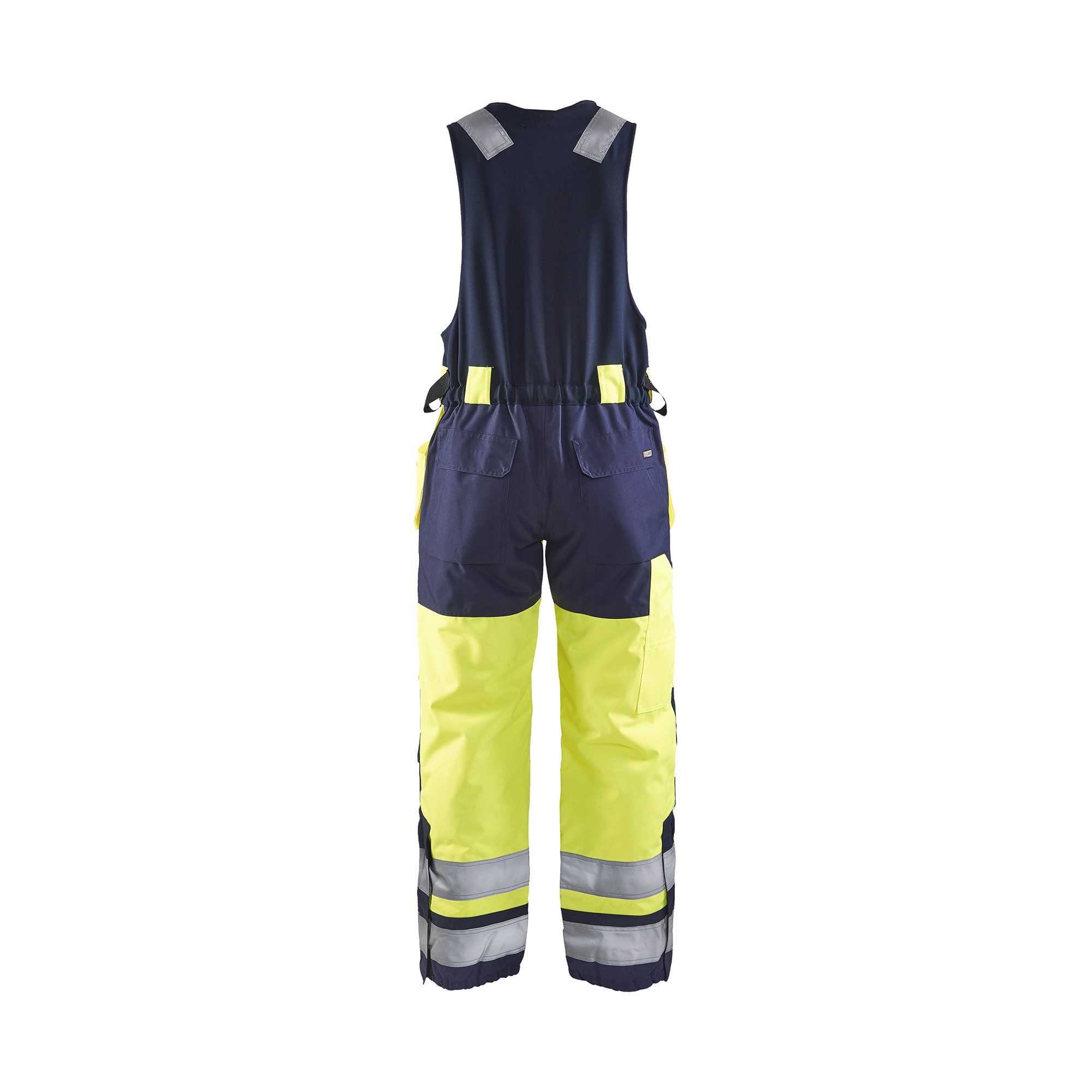 BLAKLADER 85041977 Hi Vis Sleeveless Winter Overalls Hi Vis Reflective Work Overall Men - Waterproof