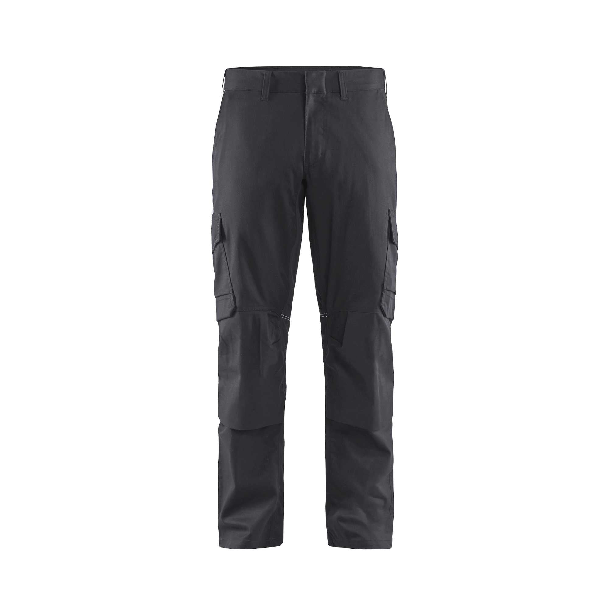 BLAKLADER 14481832 | Industry trousers stretch with knee pad pockets Hi Vis Reflective Work Trousers Men - twill fabric