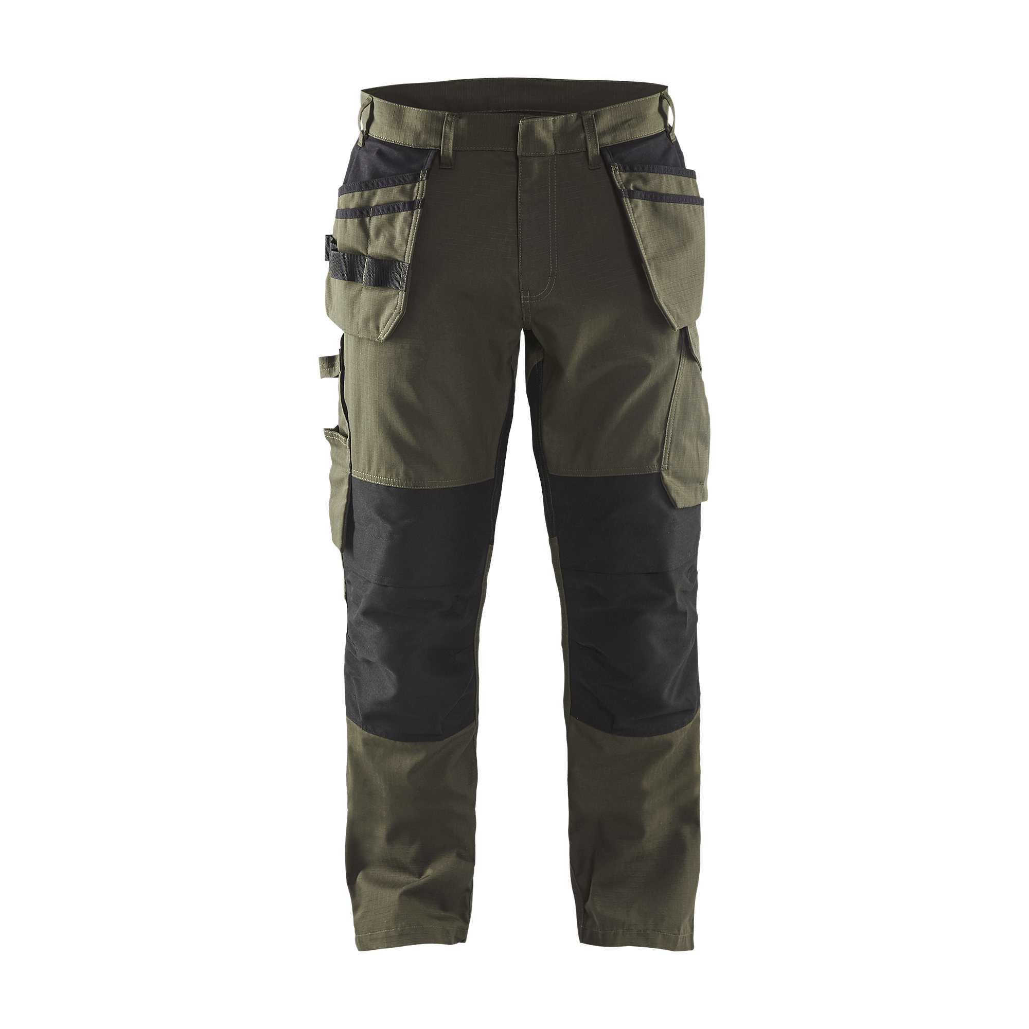 BLAKLADER 14961330 | Service trousers with stretch and tool pockets Work Trousers Men - Ripstop Fabric