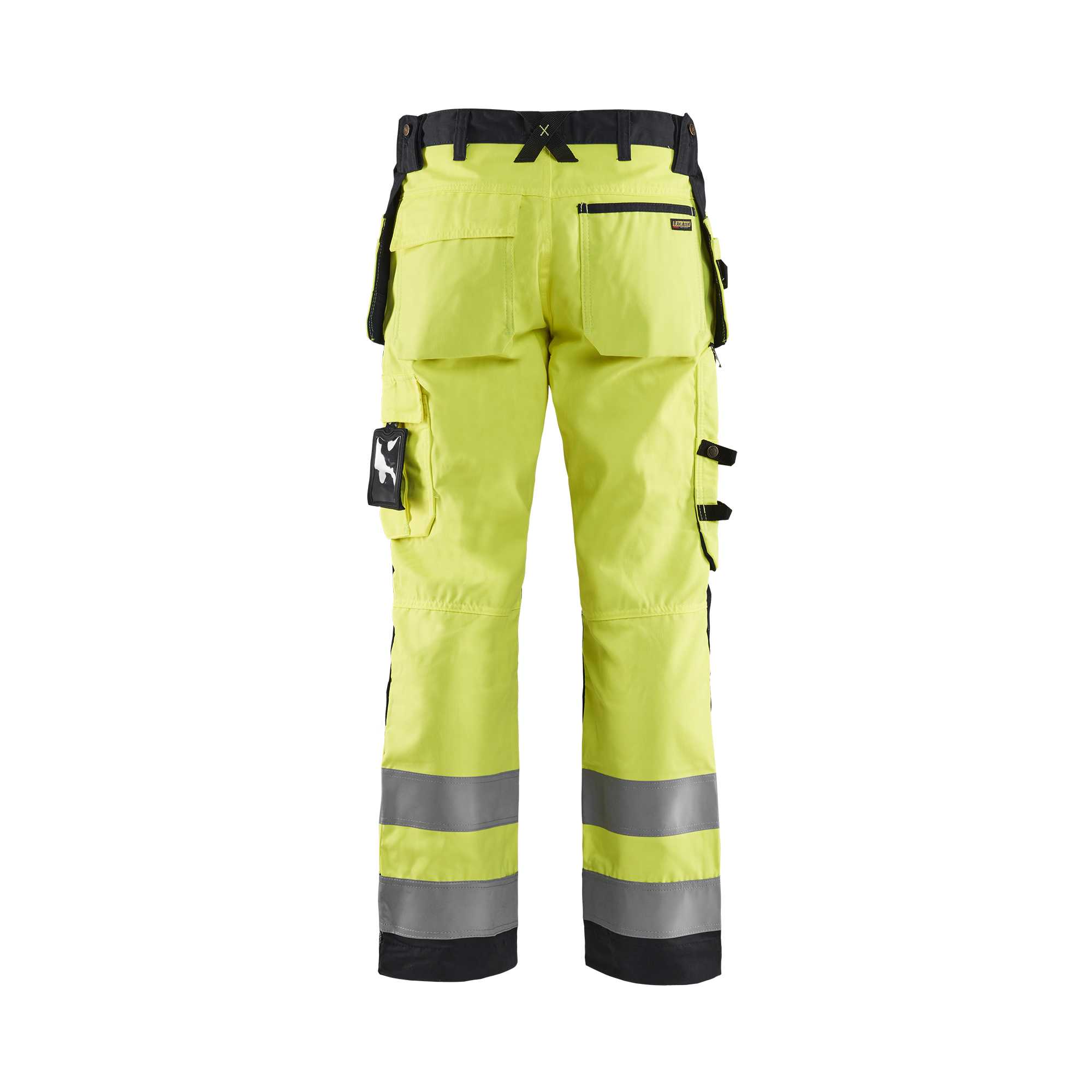 BLAKLADER 15681811 | Hi Vis craftsman trousers Hi Vis Reflective Work Trousers Men - Twill Fabric