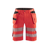 BLAKLADER 15861811 | Hi Vis shorts with stretch Hi Vis Reflective Work Shorts Men - Class 2 Certified