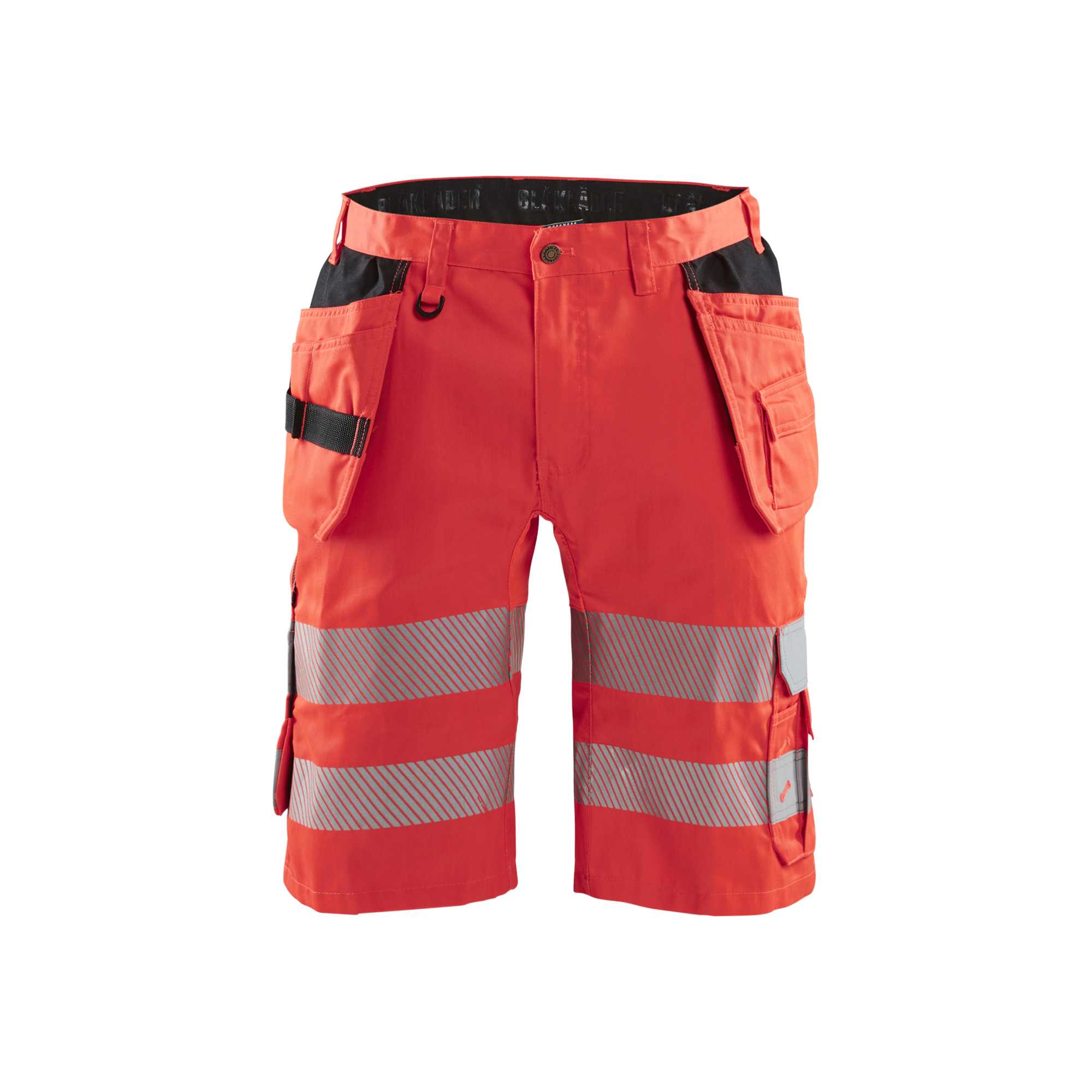 BLAKLADER 15861811 | Hi Vis shorts with stretch Hi Vis Reflective Work Shorts Men - Class 2 Certified