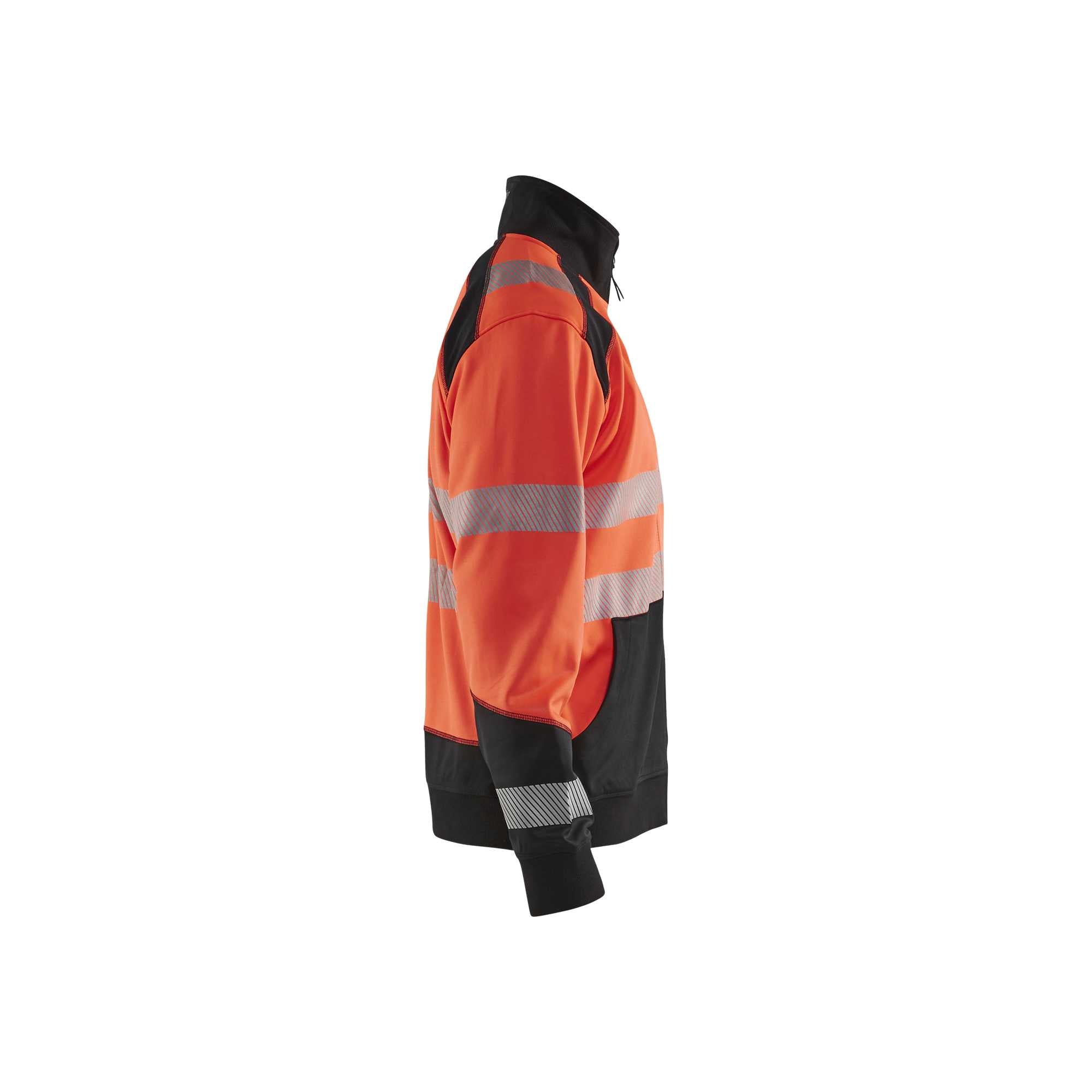 BLAKLADER 35582528 Hi Vis Reflective Full Zip Work Sweatshirt MEN - Brushed Inside